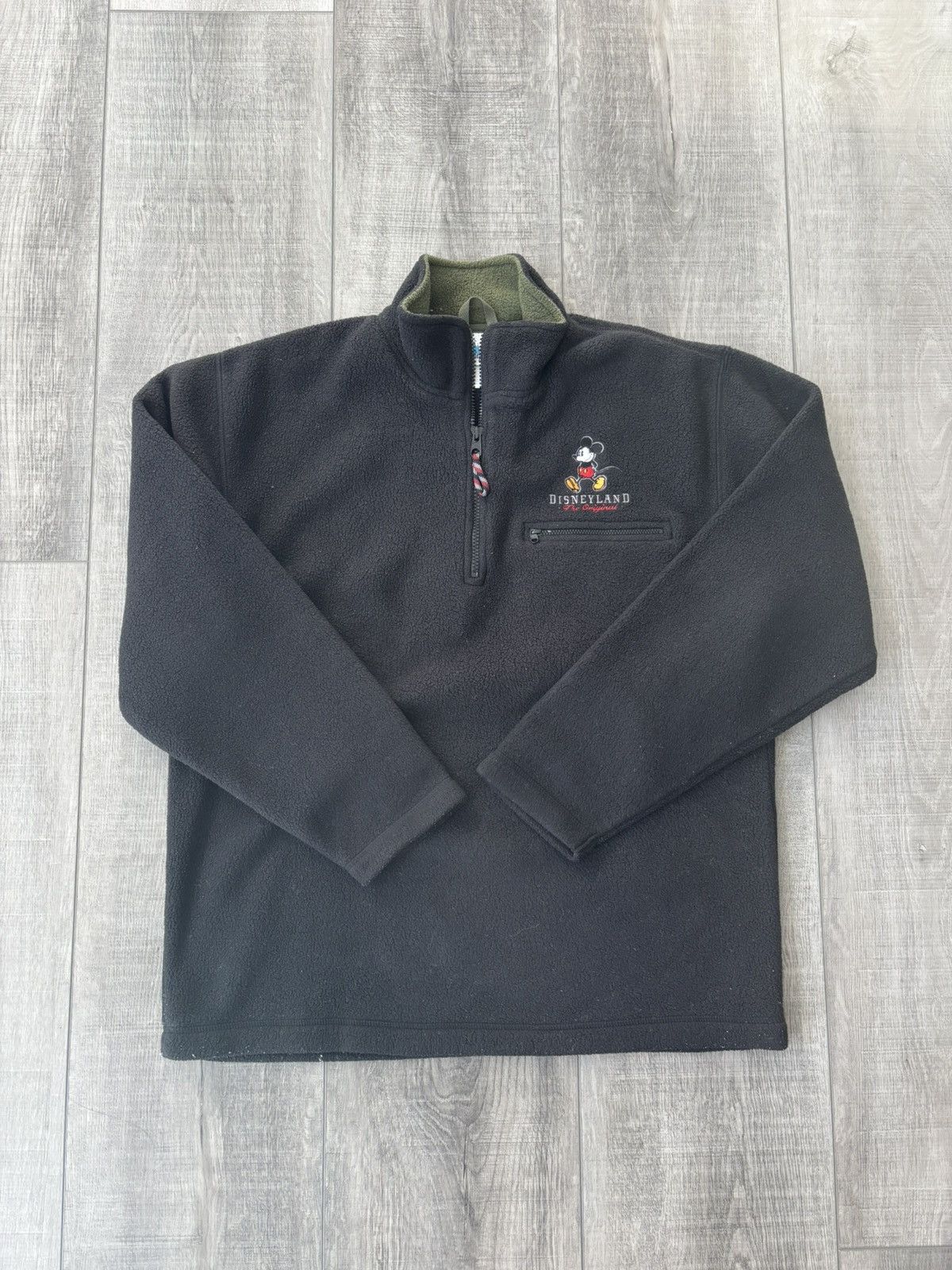 Disney × Vintage Vintage Disneyland 90s Quarter Zip Fleece Sweater Size US S / EU 44-46 / 1 - 1 Thumbnail