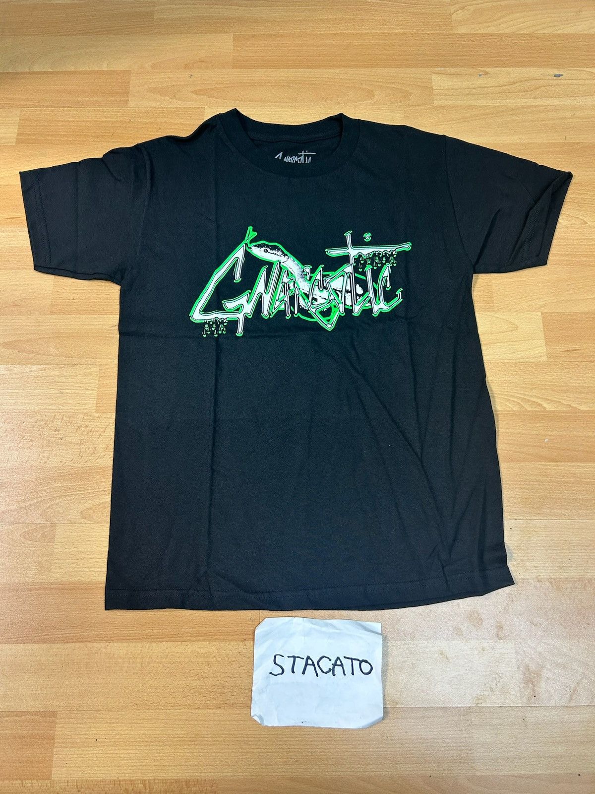 Gnarcotic Gnarcotic Lil Gnar Snake Tee Black/Green Size US S / EU 44-46 / 1 - 1 Thumbnail