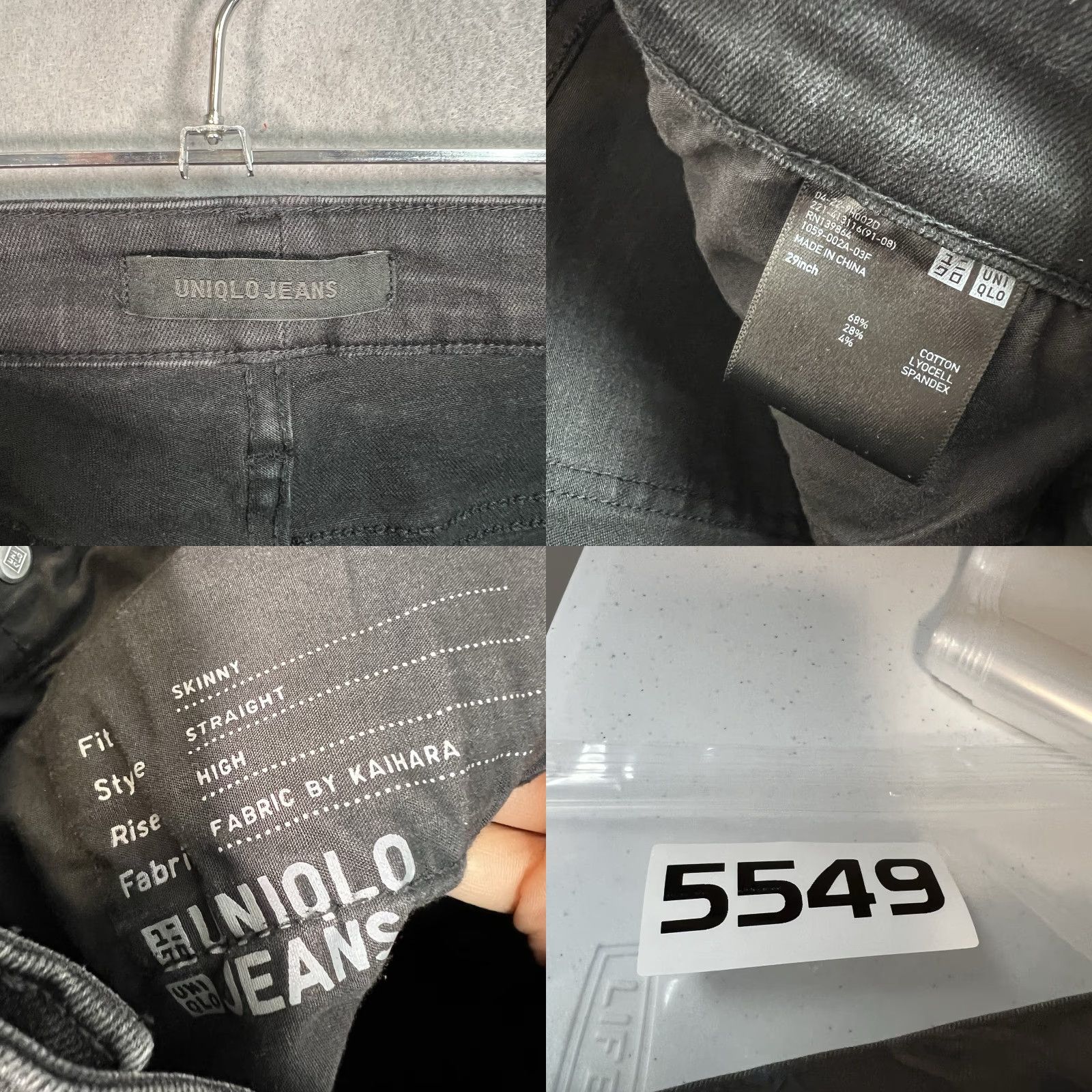 Uniqlo VINTAGE Uniqlo Jeans Womens 29 Black Dark Wash Skinny Fit Straight Leg High Rise Jeans Womens 29 Black Dark Wash Straight Jeans Mens? Size 30" / US 8 / IT 44 - 8 Thumbnail