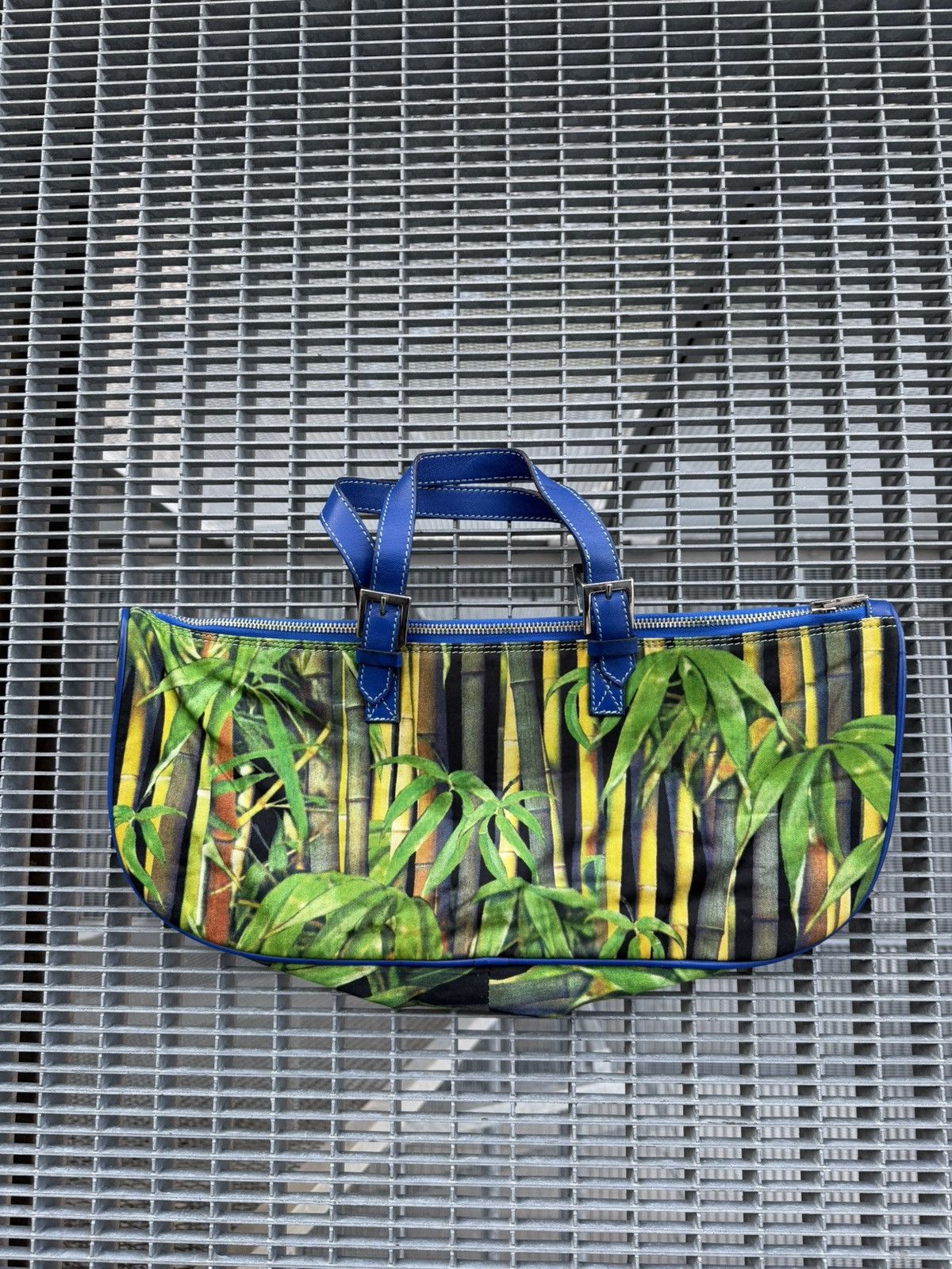 Dolce & Gabbana Archive Dolce & Gabbana Bamboo Print Baguette Handbag Size ONE SIZE - 6 Thumbnail
