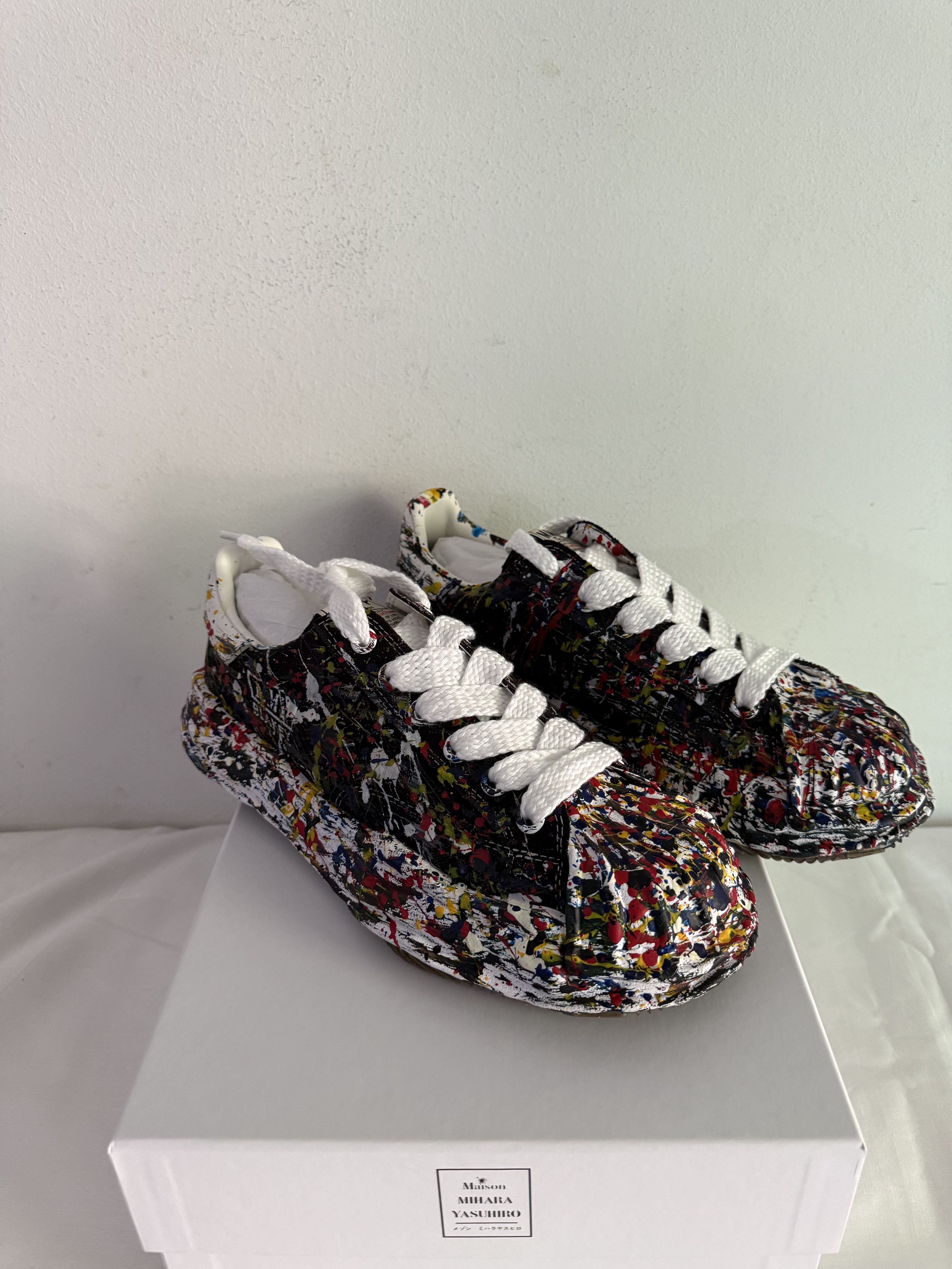 Maison MIHARA YASUHIRO AMY Blakey OG Sole Sputtering Paint Black Size US 10 / EU 43 - 5 Thumbnail
