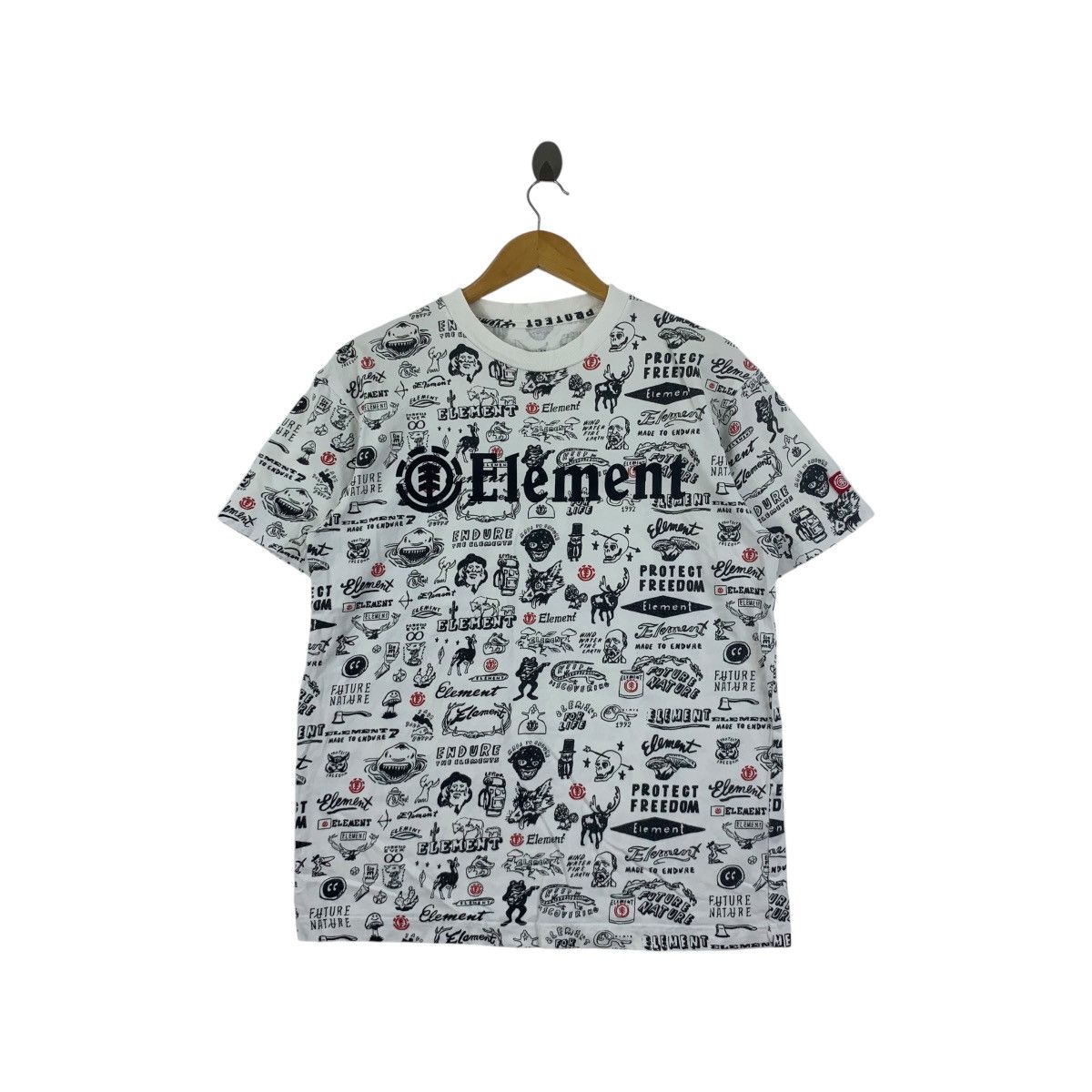 Element ELEMENTS SKATEBOARD AOP Over Print Endure Rebel Tee Shirt Size US M / EU 48-50 / 2 - 1 Thumbnail