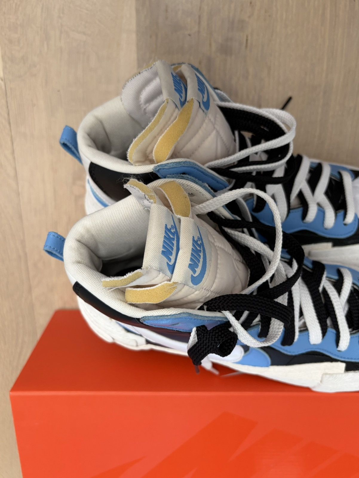 Nike × Sacai Nike x Sacai Blazer Mid Black Legend Blue 2019 BV0072-001 Size US 10 / EU 43 - 13 Thumbnail