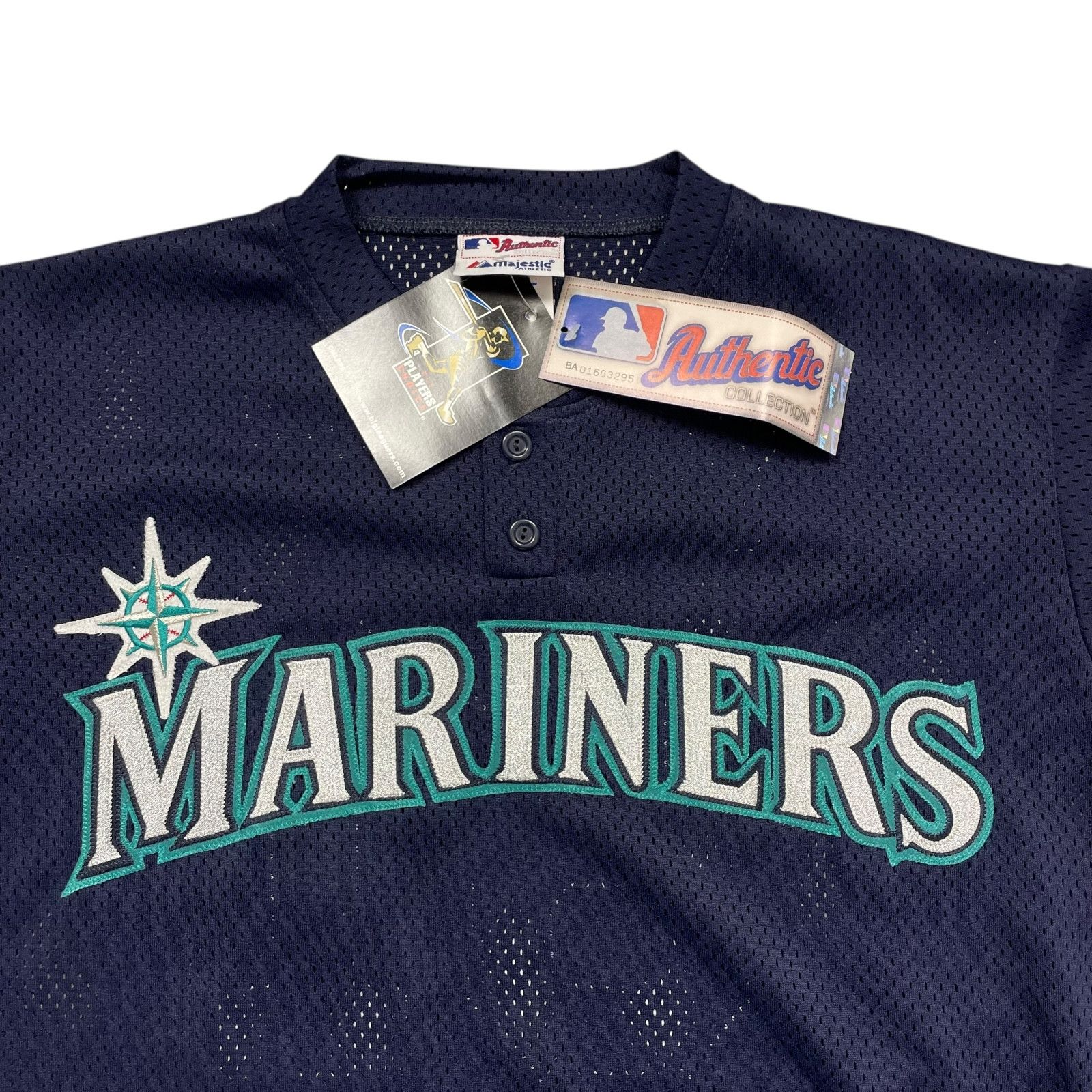 MLB DEADSTOCK VTG 00s SEATTLE MARINERS ICHIRO #51 BATTING ERSEY Size US L / EU 52-54 / 3 - 4 Thumbnail