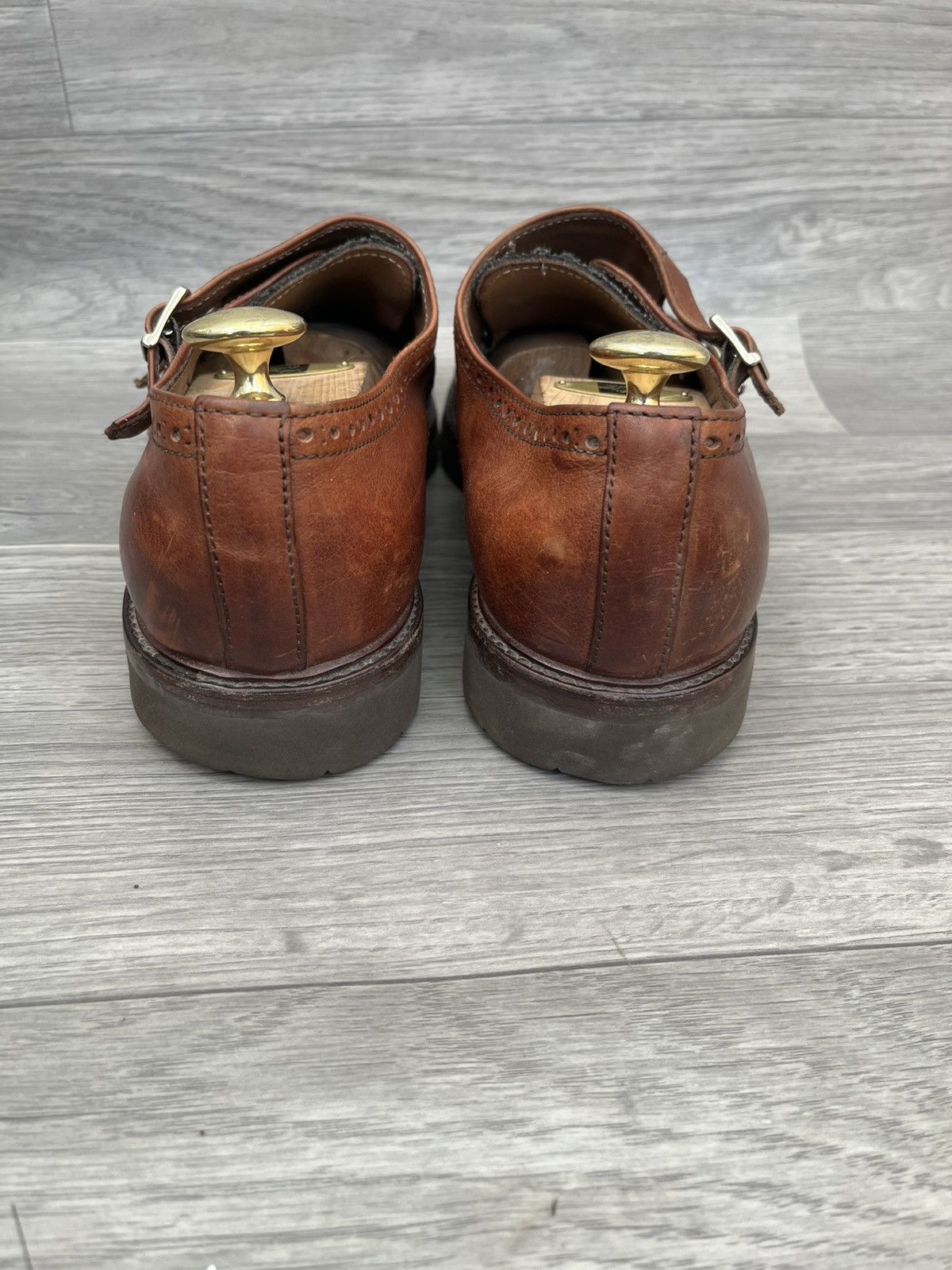 Brunello Cucinelli Brunello cucinelli brown double monk strap dress shoes Size US 11 / EU 44 - 5 Thumbnail