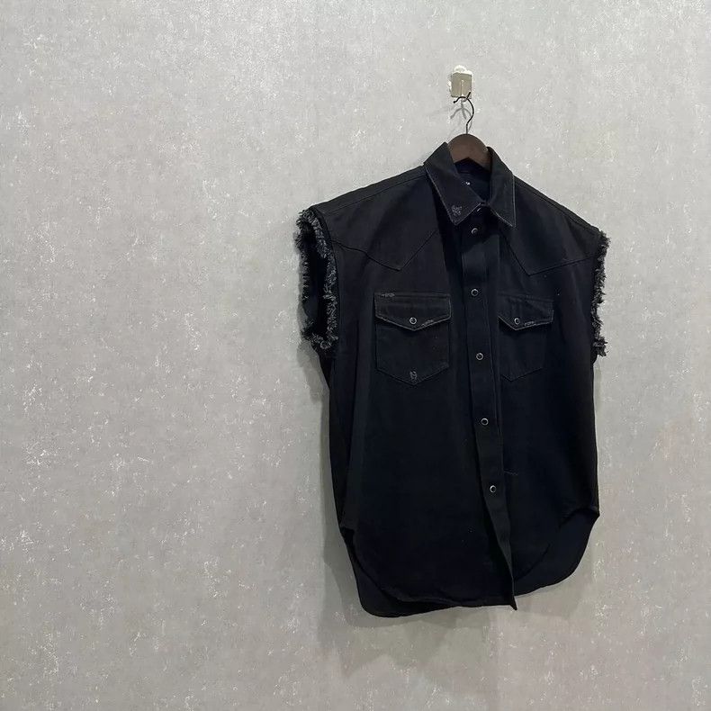 Balenciaga Balenciaga Black Sleeveless Shirt, Size XS Size US XS / EU 42 / 0 - 3 Thumbnail