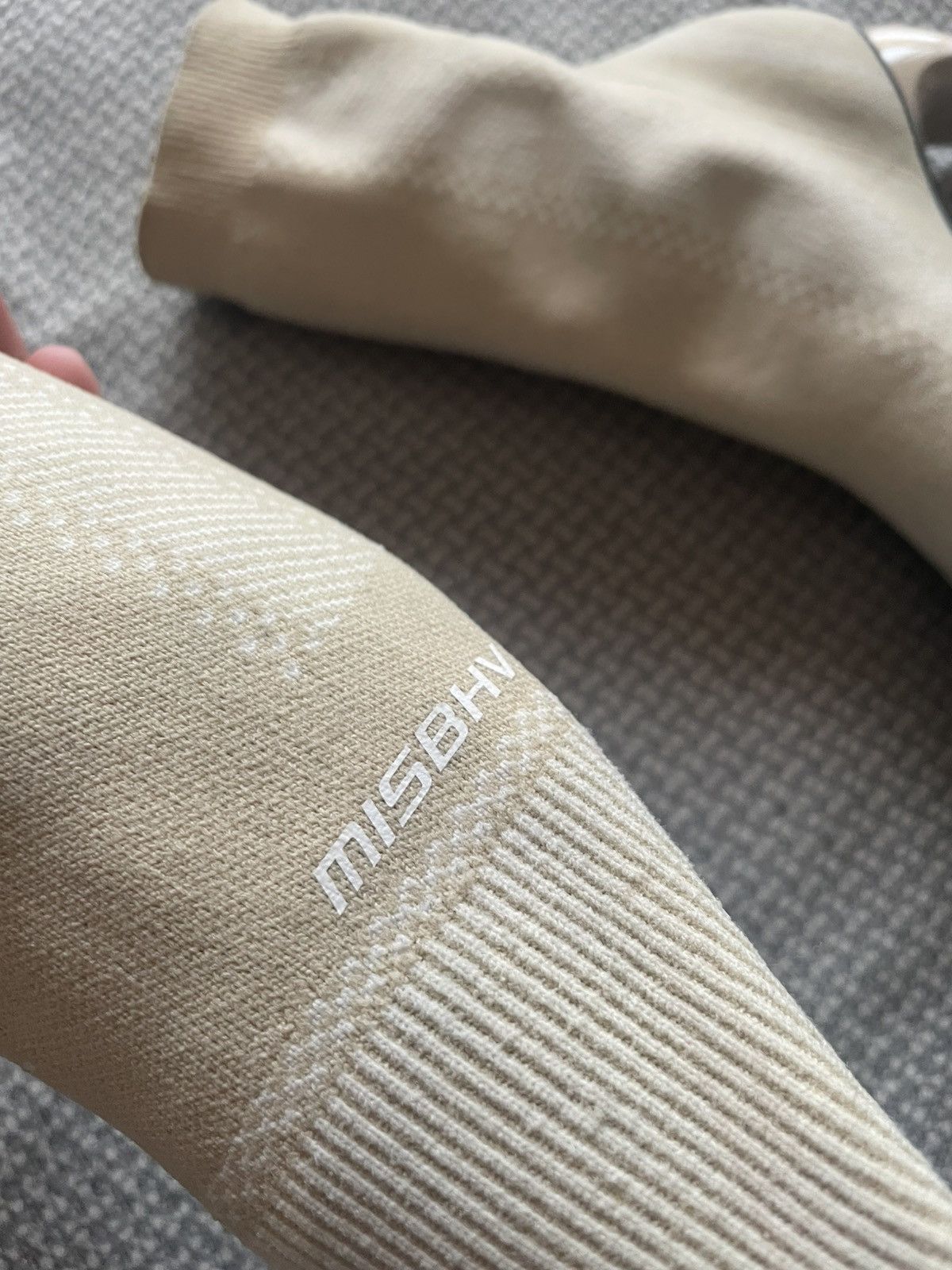 Misbhv MISBHV Cream curved-heel sock boots Size US 7 / IT 37 - 4 Thumbnail