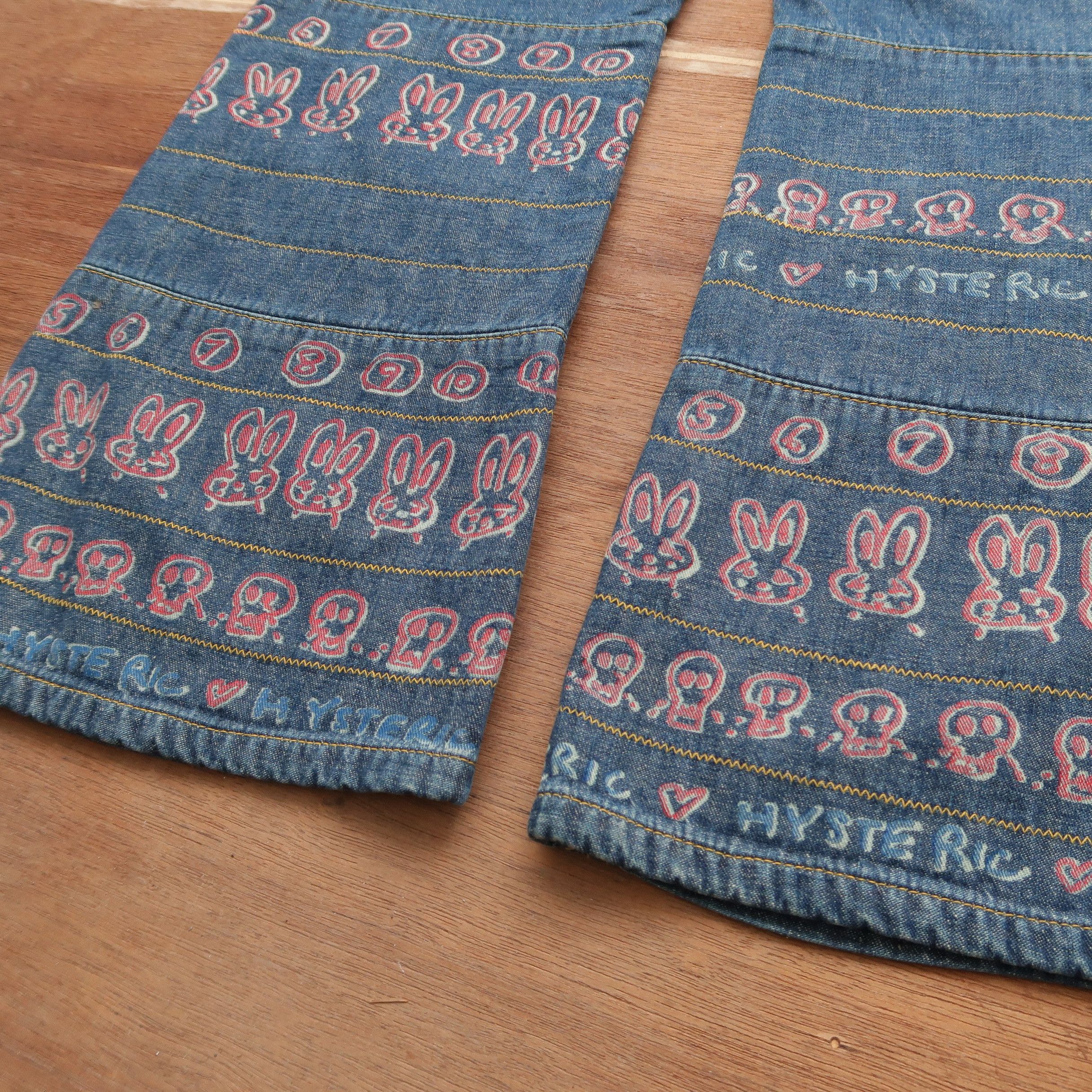 Hysteric Glamour 90s Hysteric Glamour Kinky Hagi Lower Skull Y2K Woman Denim Size US 30 / EU 46 - 17 Thumbnail