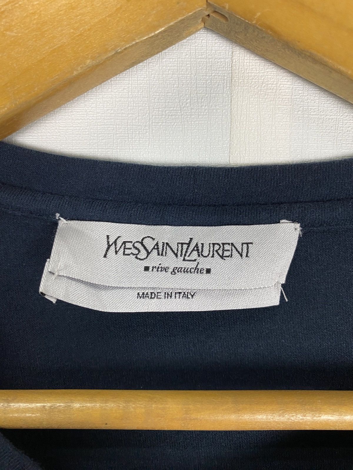 Yves Saint Laurent YSL Big Logo Womens Shirt Size XS / US 0-2 / IT 36-38 - 5 Thumbnail