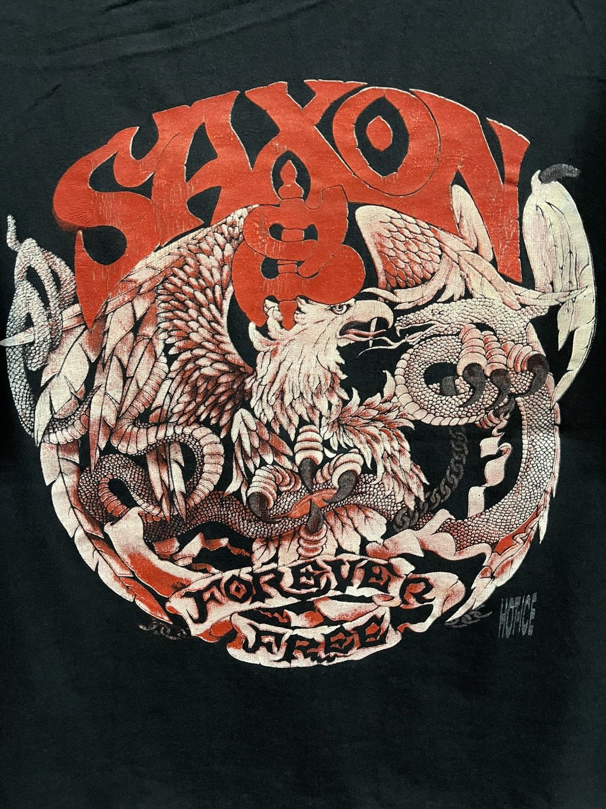 Band Tees Bootleg Saxon Forever Free🔥🔥🔥 Size US L / EU 52-54 / 3 - 10 Thumbnail