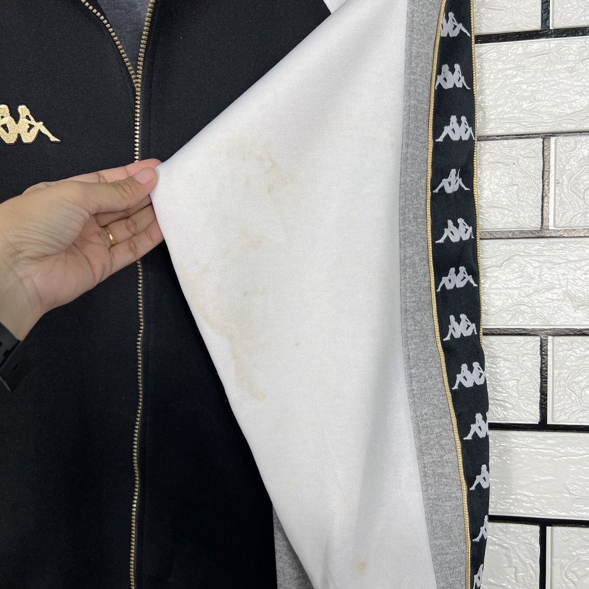 Kappa Vintage 90s KAPPA Side Tape Logo Track Top Jacket #3957-C180 Size US M / EU 48-50 / 2 - 7 Thumbnail