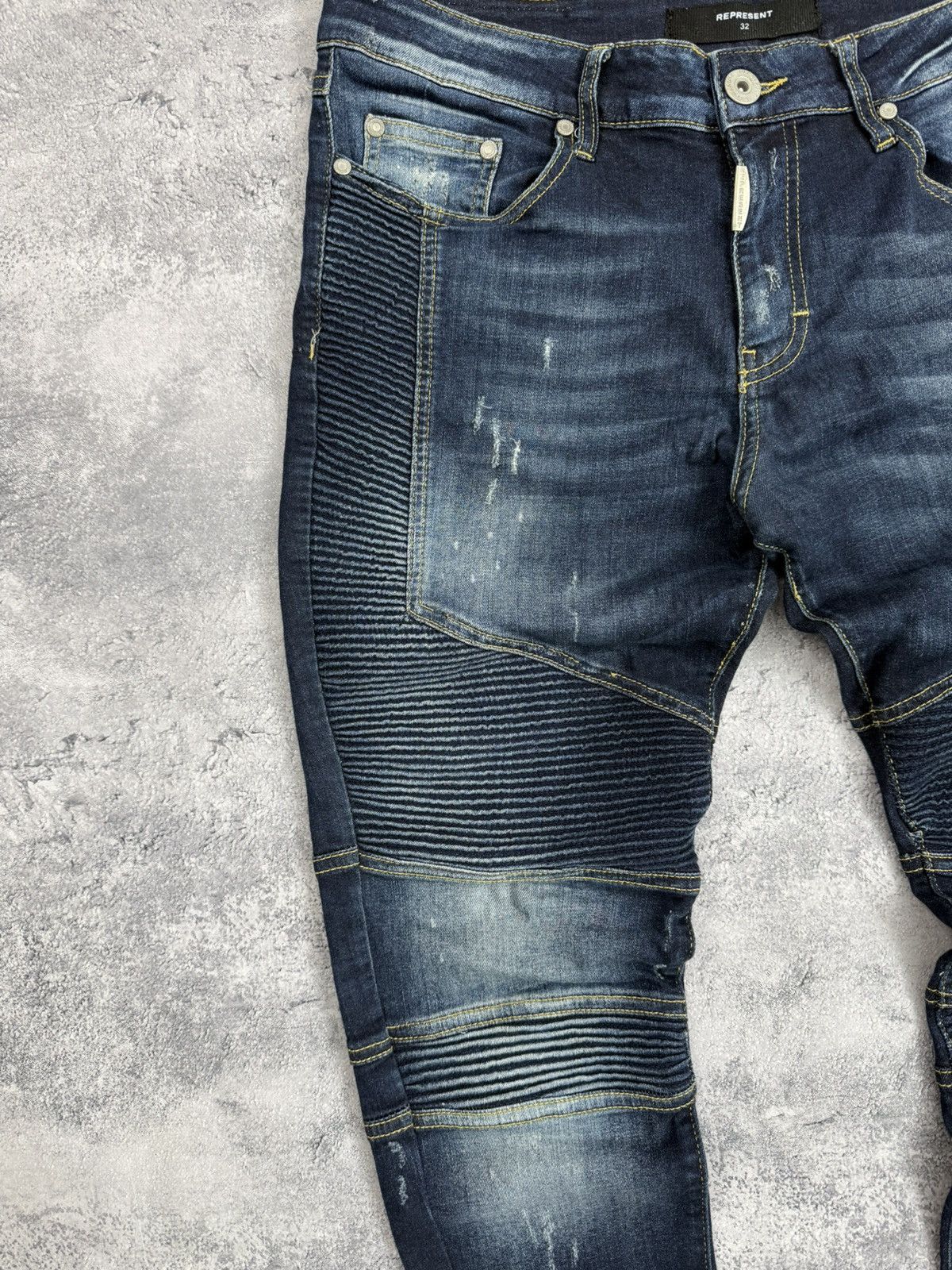 Represent Clo. Represent Biker Jeans Denim Pants Size US 32 / EU 48 - 12 Thumbnail