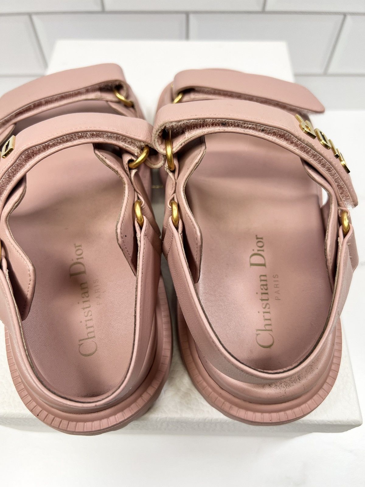 Dior Christian Dior Dioract Double Strap Sandals Slides Sandal Size US 6.5 / IT 36.5 - 5 Thumbnail