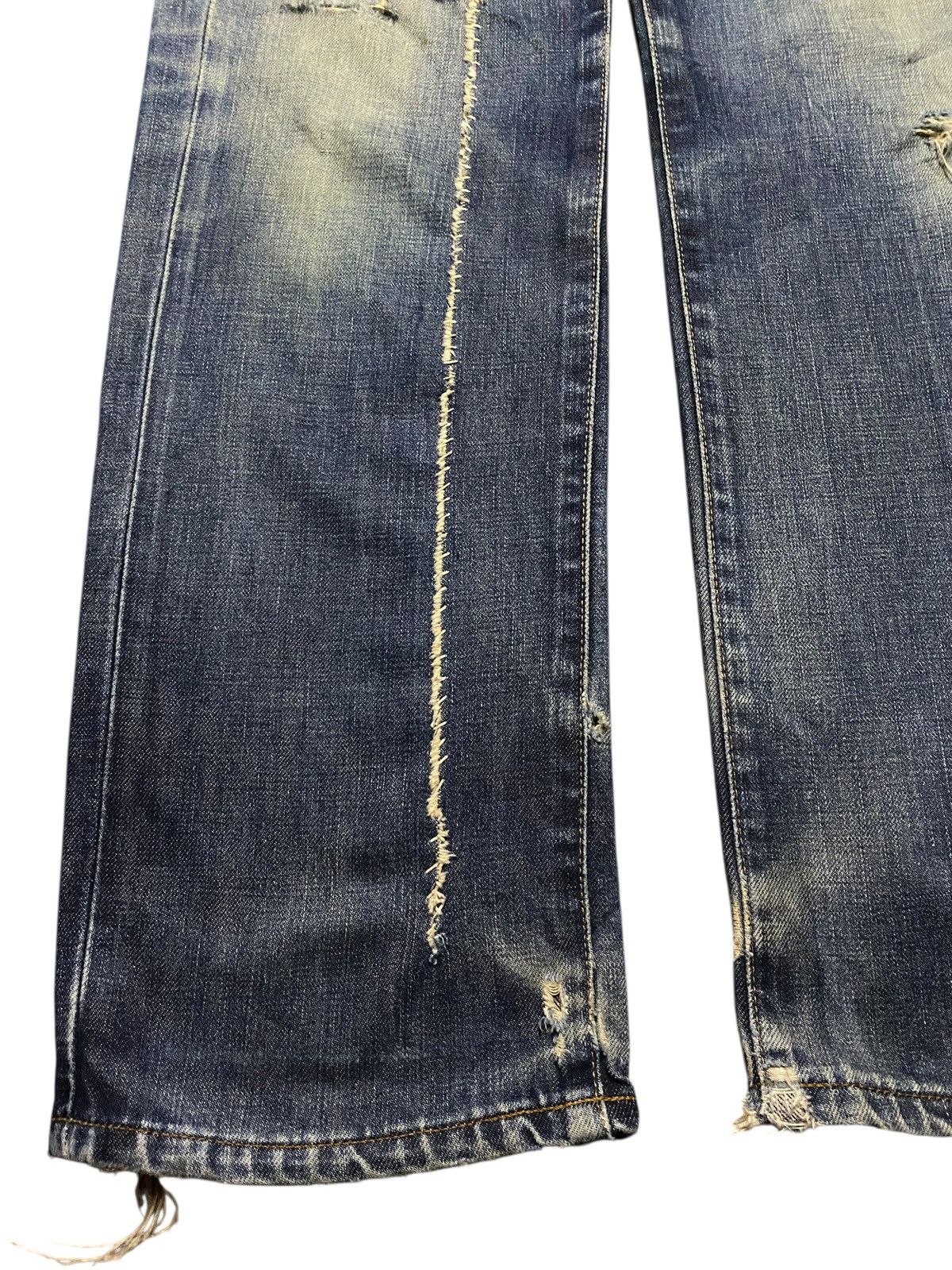 Edwin Vintage Japanese Edwin 503 Distressed Mud Wash Loose Jeans Size US 30 / EU 46 - 9 Thumbnail