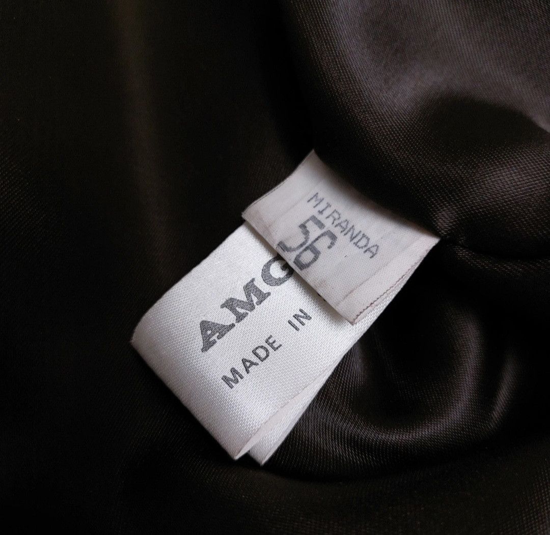Vintage AMGE suede leather bomber jacket with wool blend panels Size US XL / EU 56 / 4 - 10 Thumbnail