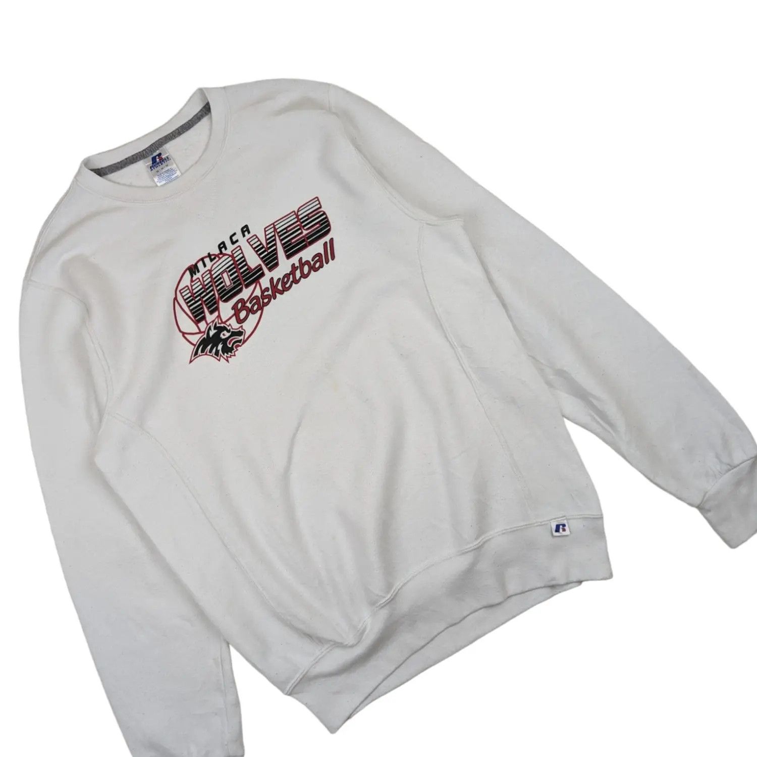 NBA × Russell Athletic Vintage MILACA WOLVES Basketball NBA Jumper Sweatshirt Size US M / EU 48-50 / 2 - 2 Thumbnail
