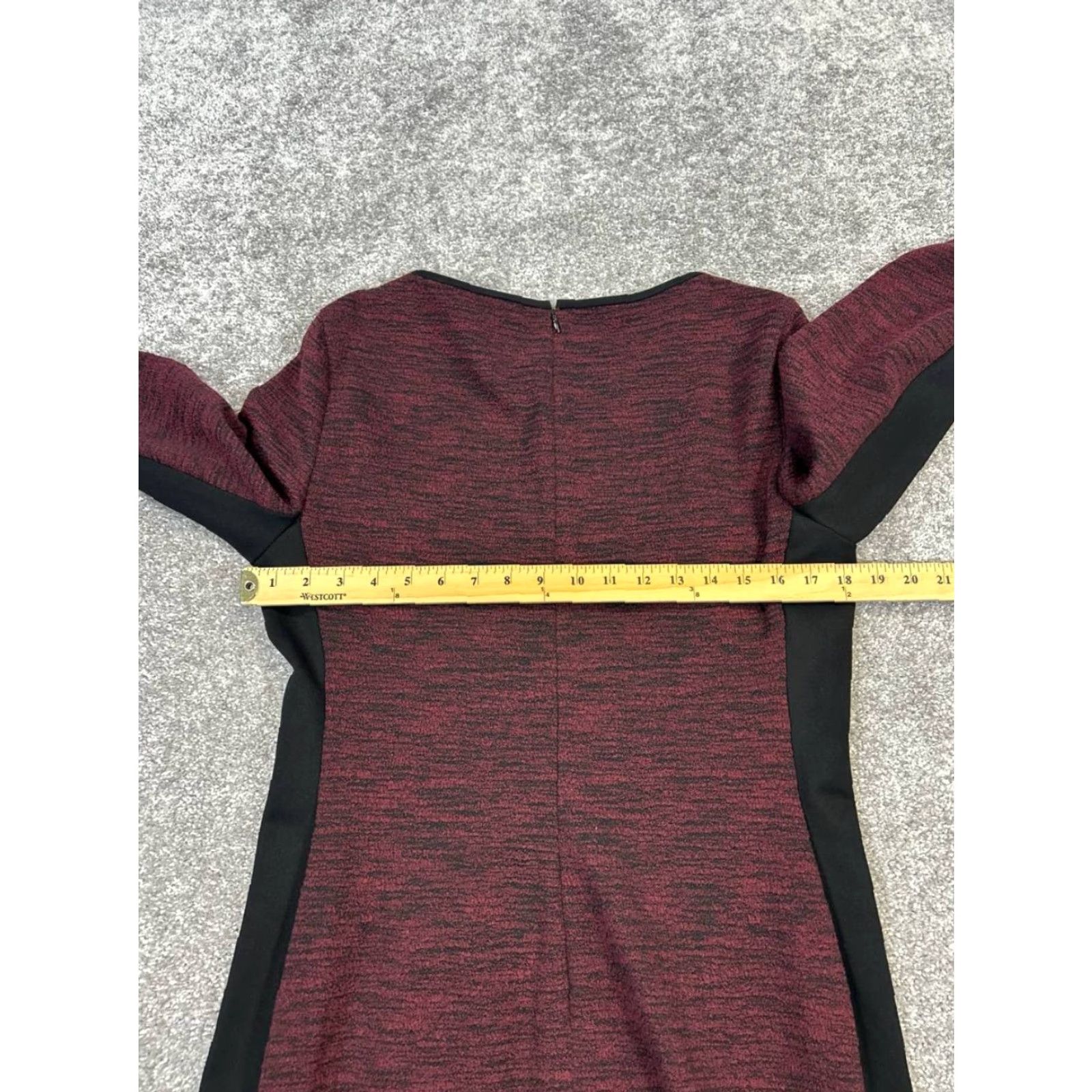 Ralph Lauren Lauren Ralph Lauren Dress Womens 14 Burgandy Black Bodycon Size XL / US 12-14 / IT 48-50 - 5 Thumbnail