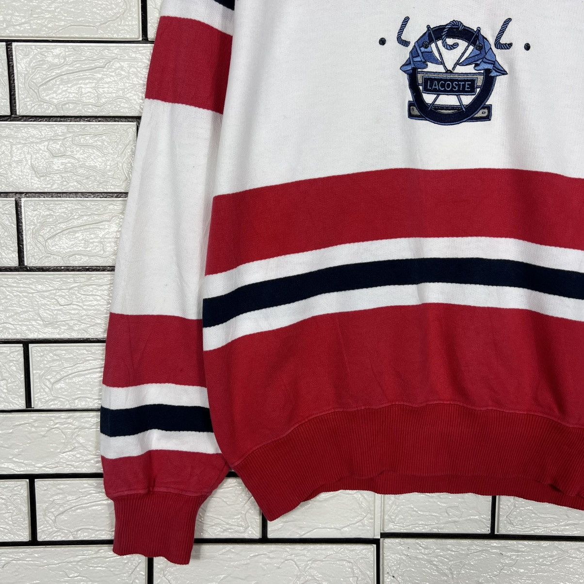 Lacoste CHEMISE LACOSTE Center Logo Striped Sweatshirt #4292-C195 Size US M / EU 48-50 / 2 - 6 Thumbnail