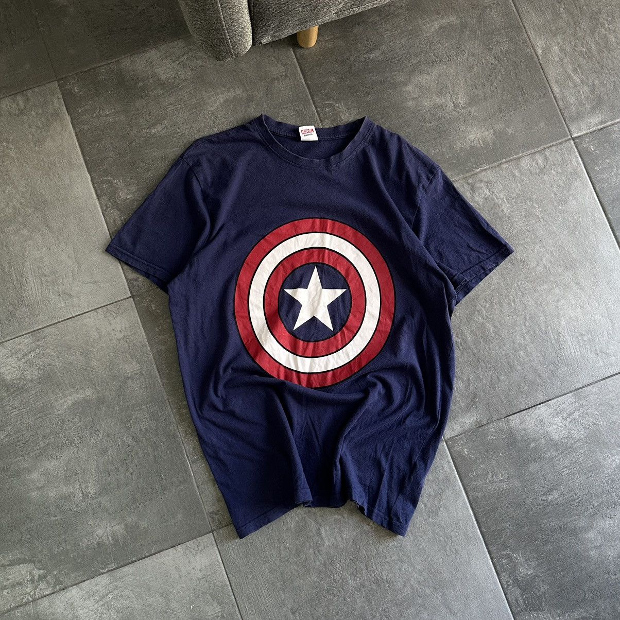 Marvel Comics × Vintage Vintage DC Marvel Comics T-shirts Capitan America Big Logo Size US L / EU 52-54 / 3 - 3 Thumbnail