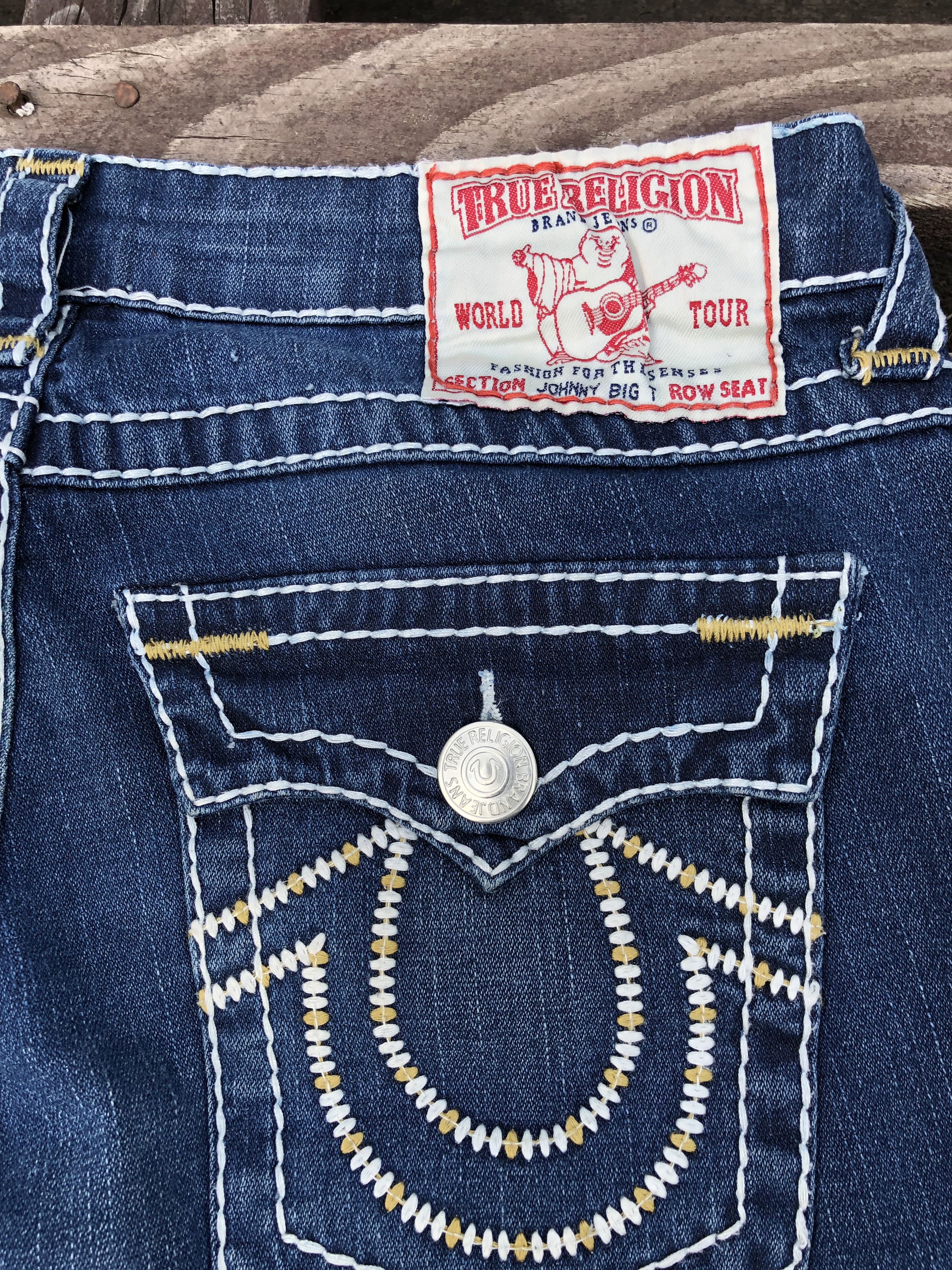 True Religion True Religion Y2K Vintage Johnny Big T Denim Jeans Size 29 Size 29" - 11 Thumbnail