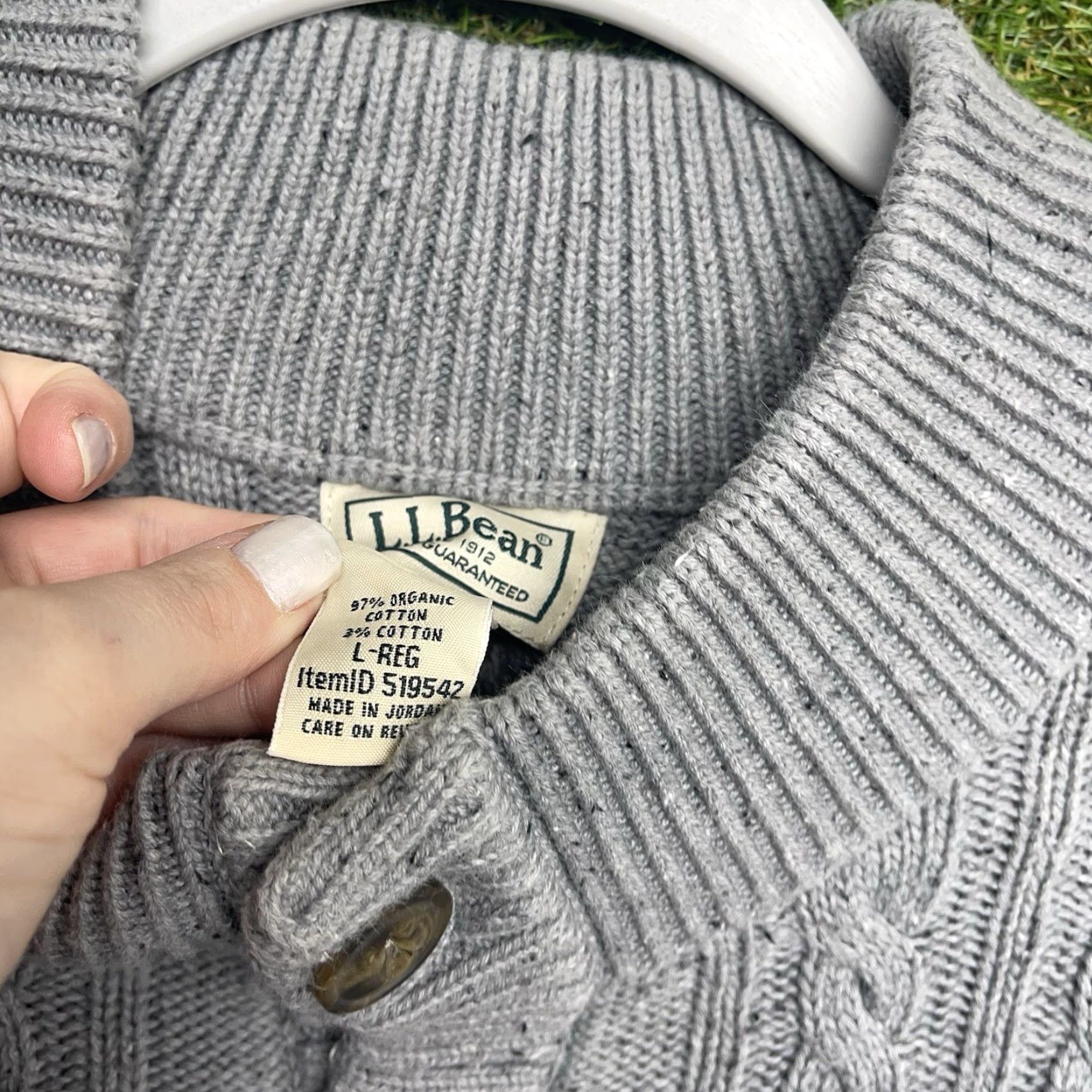 Vintage VINTAGE LL Bean Sweater Mens Large Henley Soft Cotton Heritage Comfy Slim Fit Cable Knit Size US L / EU 52-54 / 3 - 3 Thumbnail