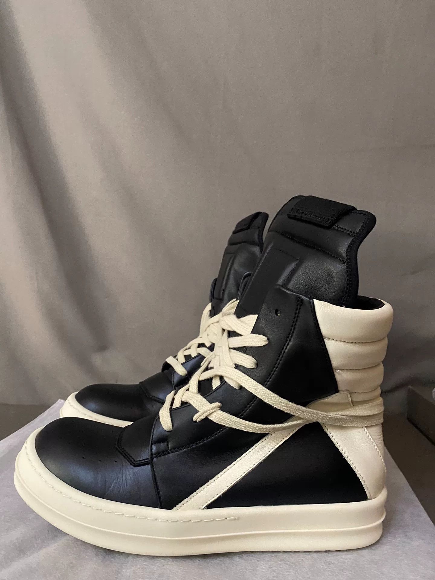 Rick Owens Rick Owens Leather Pink Hitop Sneakers 37 Women Size US 6.5 / IT 36.5 - 1 Thumbnail
