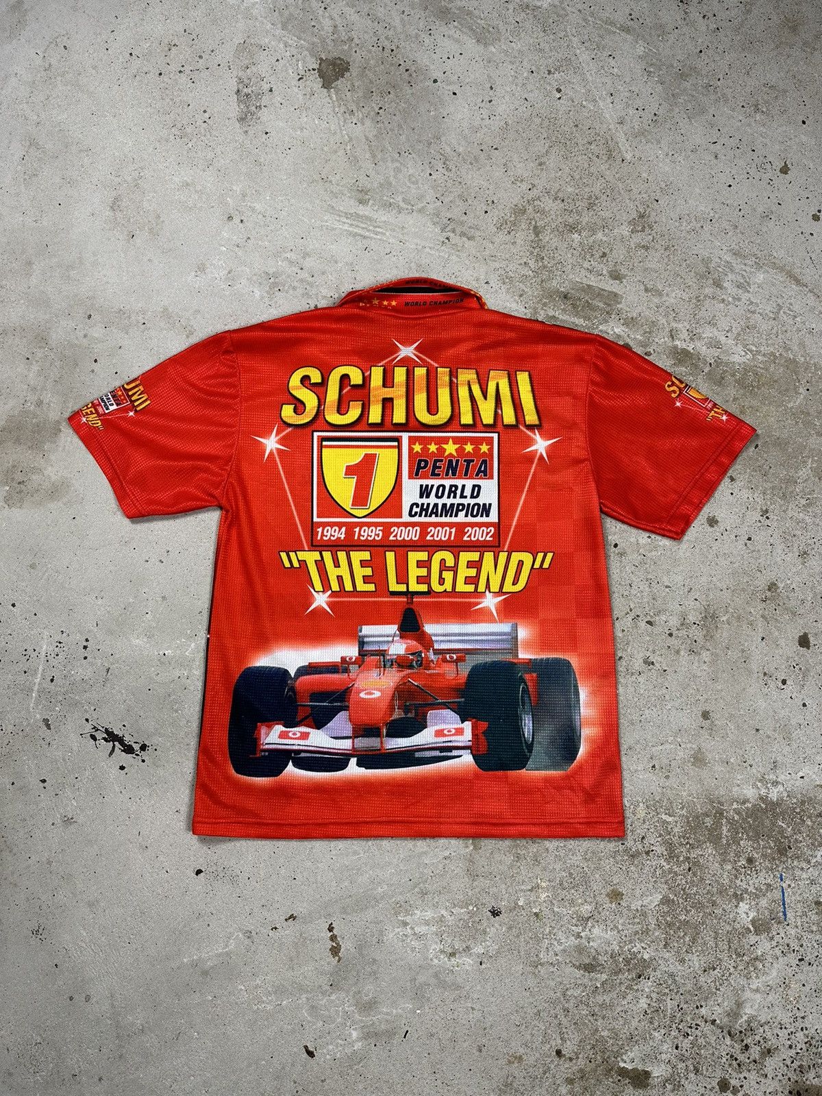 Ferrari × Formula 1 × Vintage Vintage Y2K Ferrari Michael Schumacher Formula Uno Jersey Size US M / EU 48-50 / 2 - 2 Thumbnail