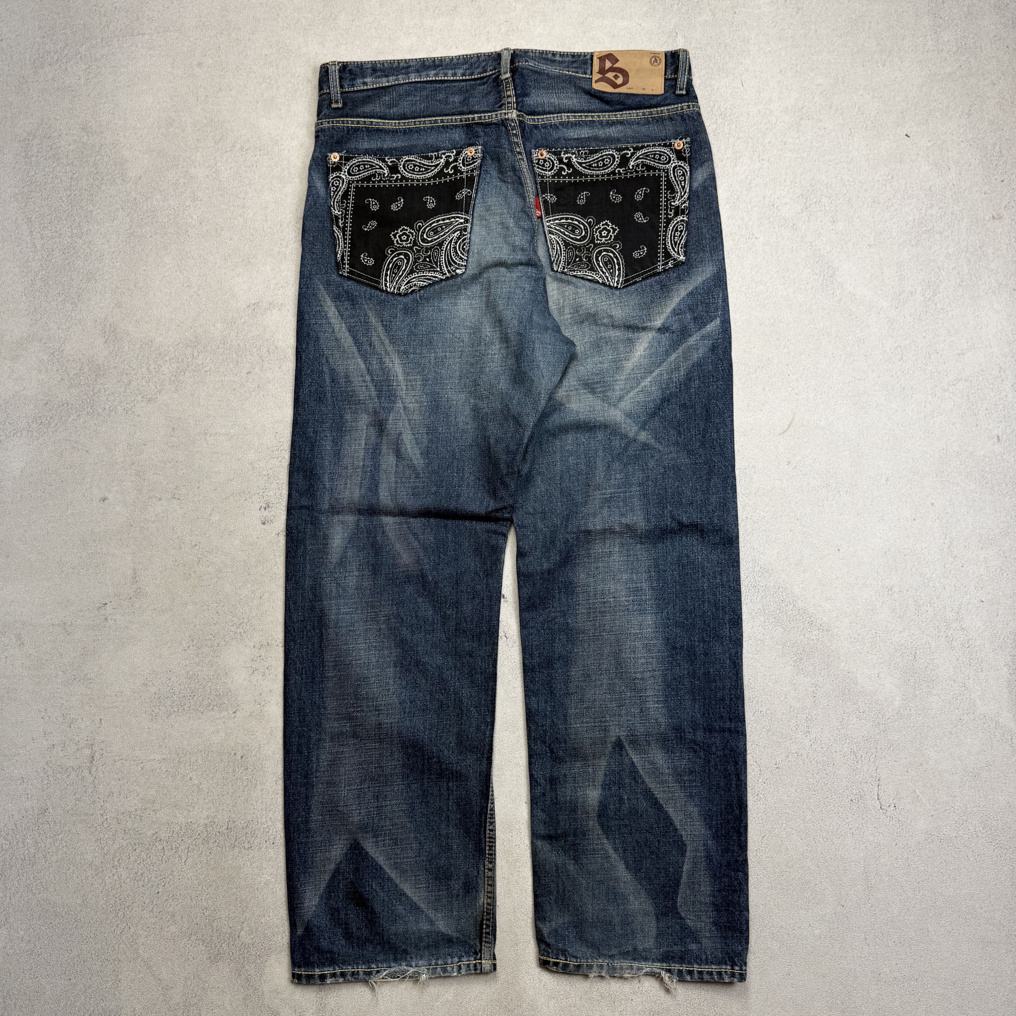 Japanese Brand Scanner Fundamental Product Washed Jeans Size US 36 / EU 52 - 1 Thumbnail