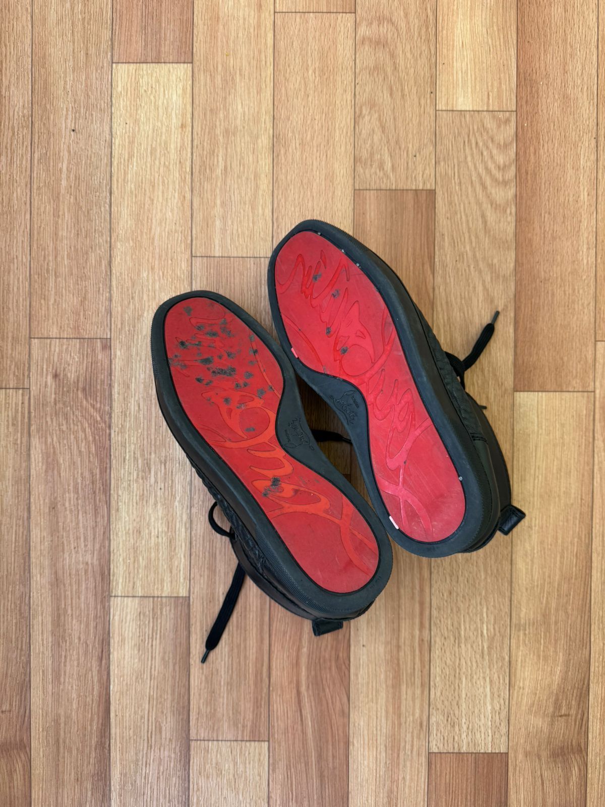 Christian Louboutin Christian louboutin black Matte spikes Sneakers Size US 7 / EU 40 - 18 Thumbnail