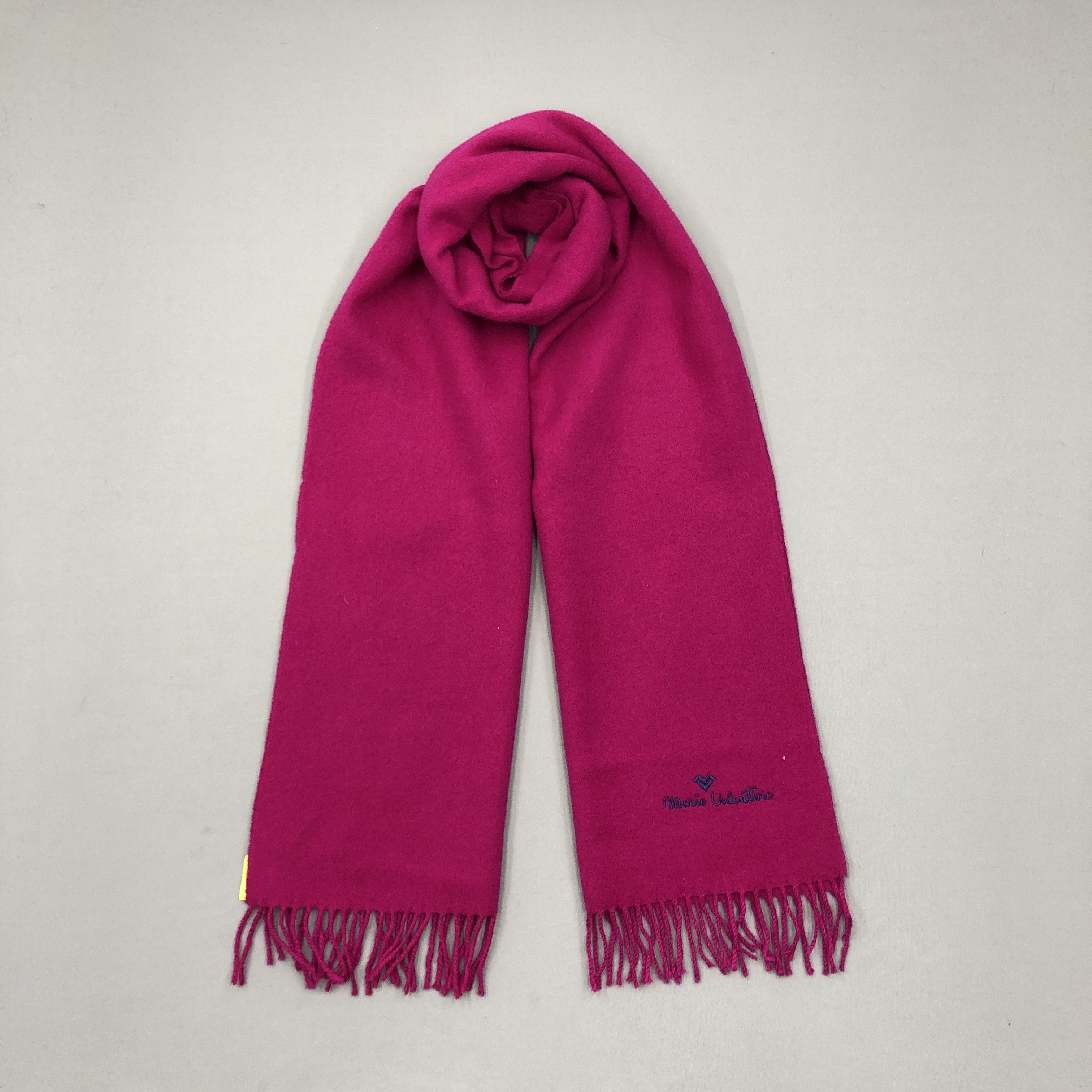 Mario Valentino Vintage Mario Valentino Scarf Muffler Wool Cashmere Scarves Size ONE SIZE - 1 Thumbnail