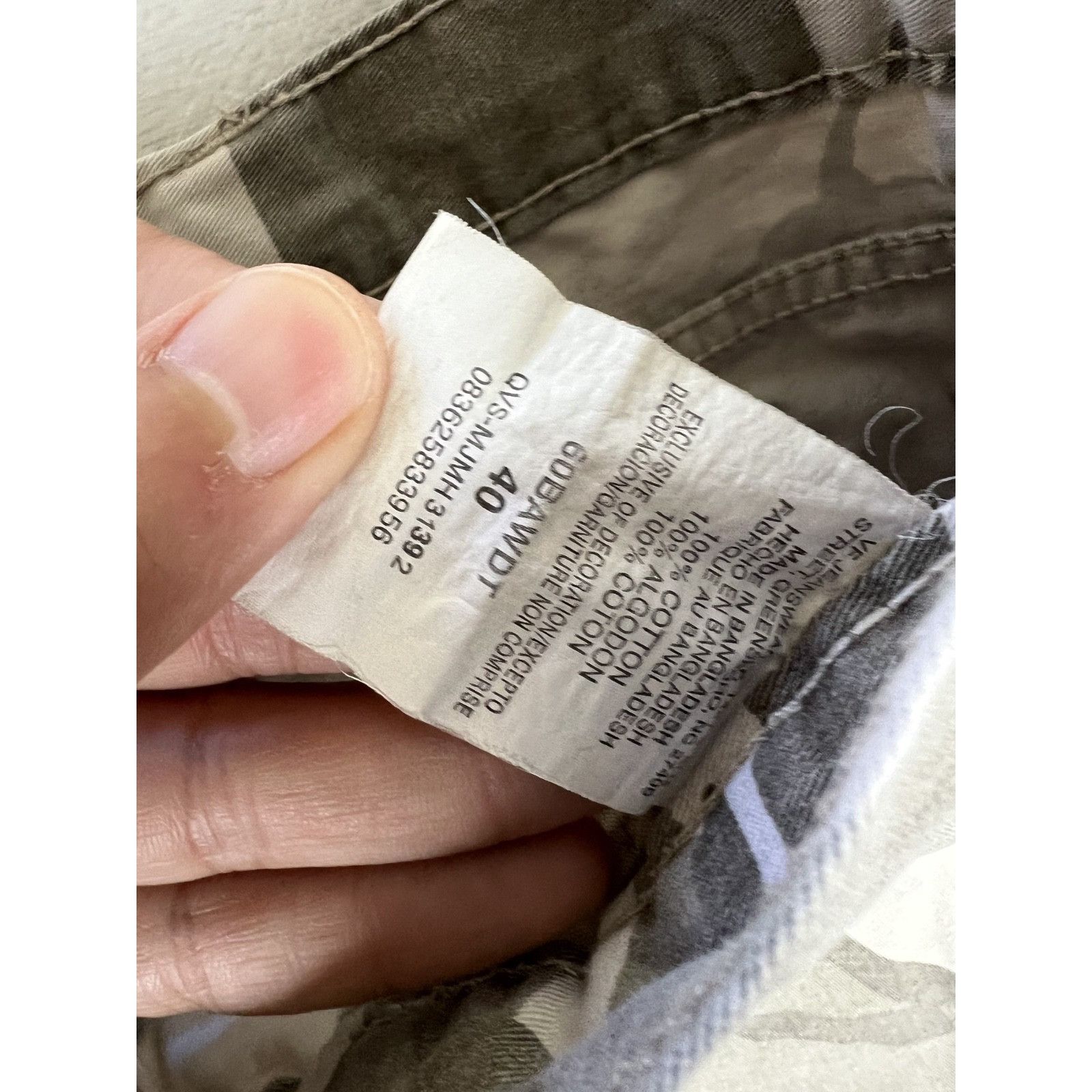Wrangler Wrangler Shorts Mens 38 Green Camo Ripstop Cargo Stretch 9 I Size US 38 / EU 54 - 3 Thumbnail