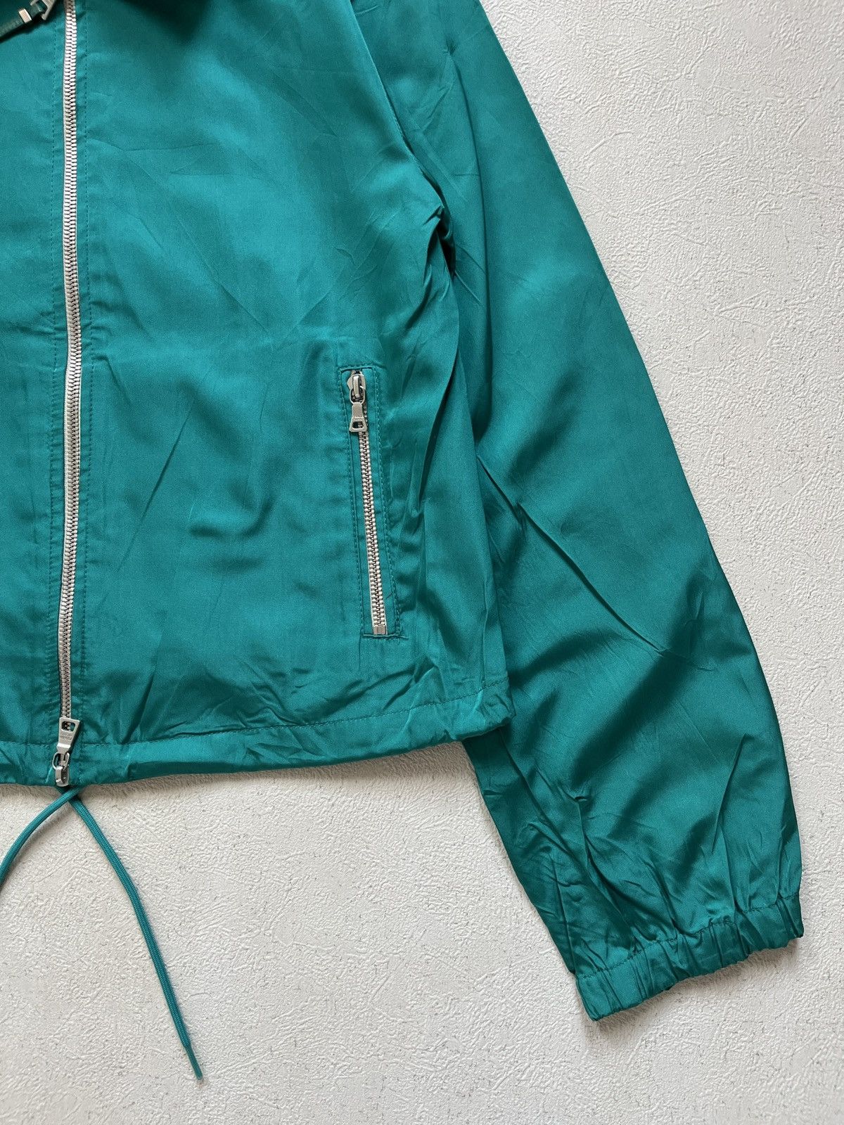 Prada Prada Emerald Green Silk Jacket Size S / US 4 / IT 40 - 5 Thumbnail