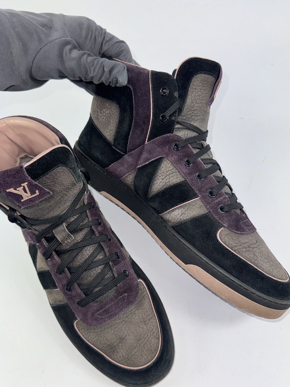 Louis Vuitton TRIBE HIGH TOP SNEAKERS Size US 8.5 / EU 41-42 - 7 Thumbnail