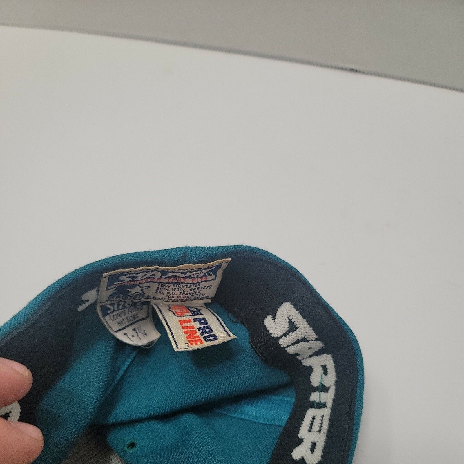 Starter Vtg Pro Line Miami Dolphins Starter Fitted Hat Cap 7 - 7 3/4 Size ONE SIZE - 6 Thumbnail