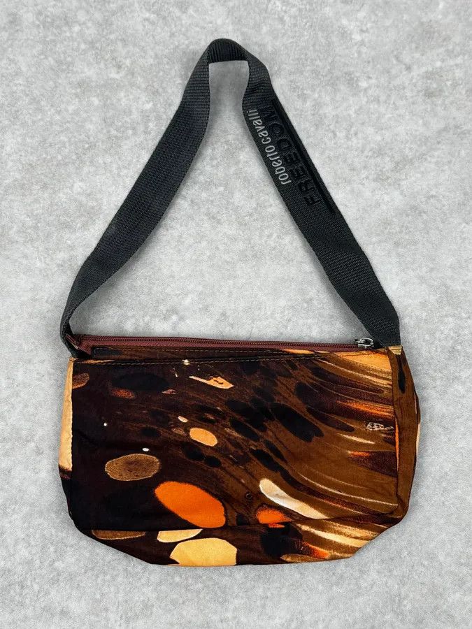 Roberto Cavalli 2000s Roberto Cavalli Orange Hallucination Shoulder Bag Size ONE SIZE - 1 Thumbnail