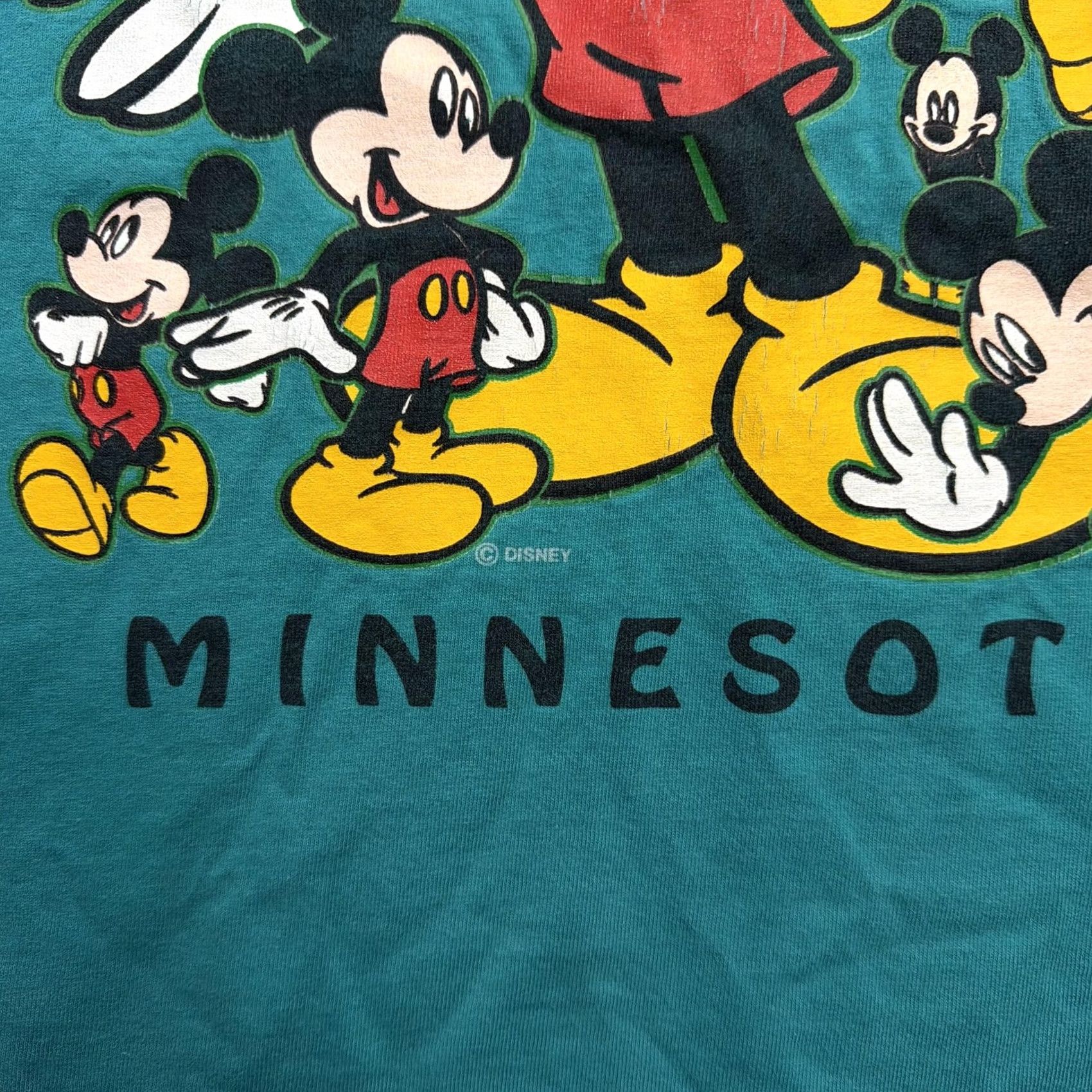 Velva Sheen VINTAGE Velva Sheen Mickey Mouse Minnesota Shirt Mens XL Green Disney Tee Size US XL / EU 56 / 4 - 4 Thumbnail