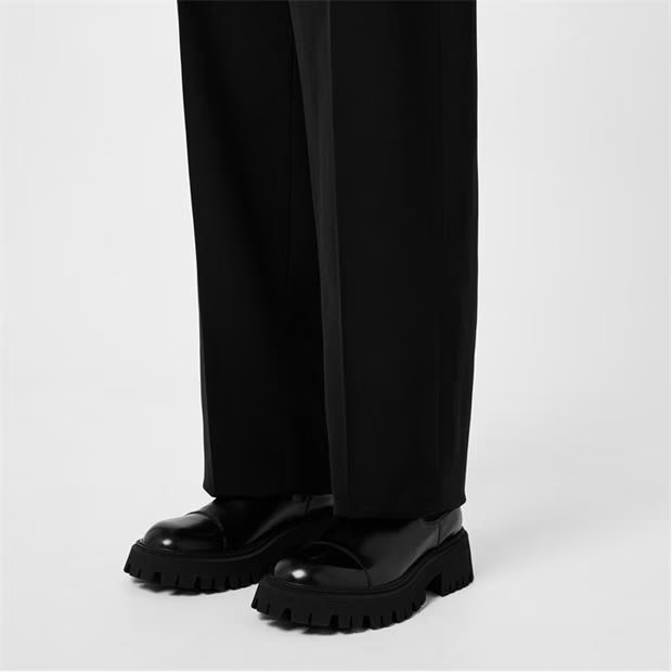 Balenciaga Leather Tractor Ankle Boots Size US 7 / EU 40 - 6 Thumbnail