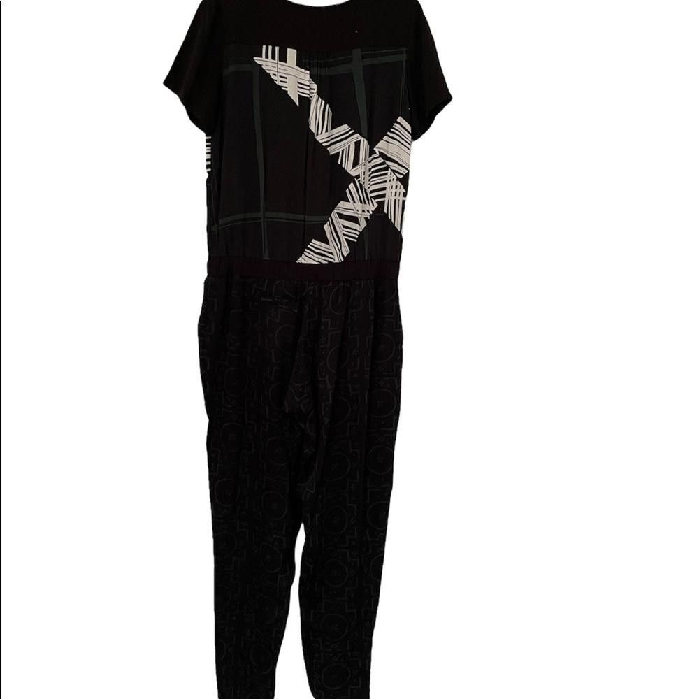 Desigual Desigual Marie Short Sleeve Jumpsuit Black Combo Size 32 Size 26" / US 2 / IT 38 - 6 Thumbnail