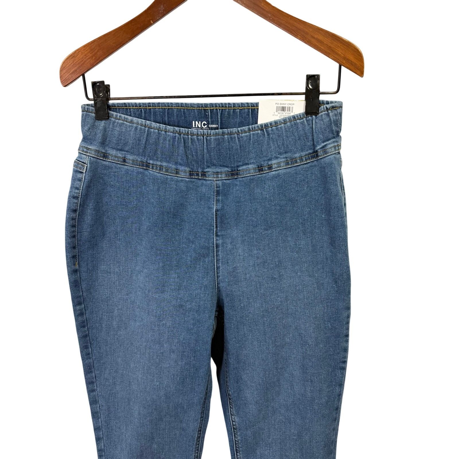Macys INC International Concepts Skinny Jeans sz 14 NEW # G652 Size 36" / US 14 / IT 50 - 4 Thumbnail