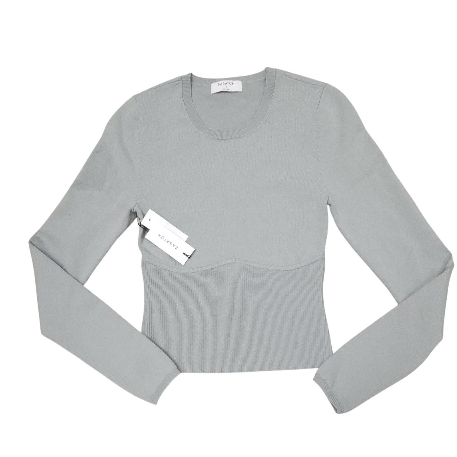 Aritzia Babaton Aritzia Refinery Crepuscule Knit Top Dusky Vert S Size S / US 4 / IT 40 - 5 Thumbnail