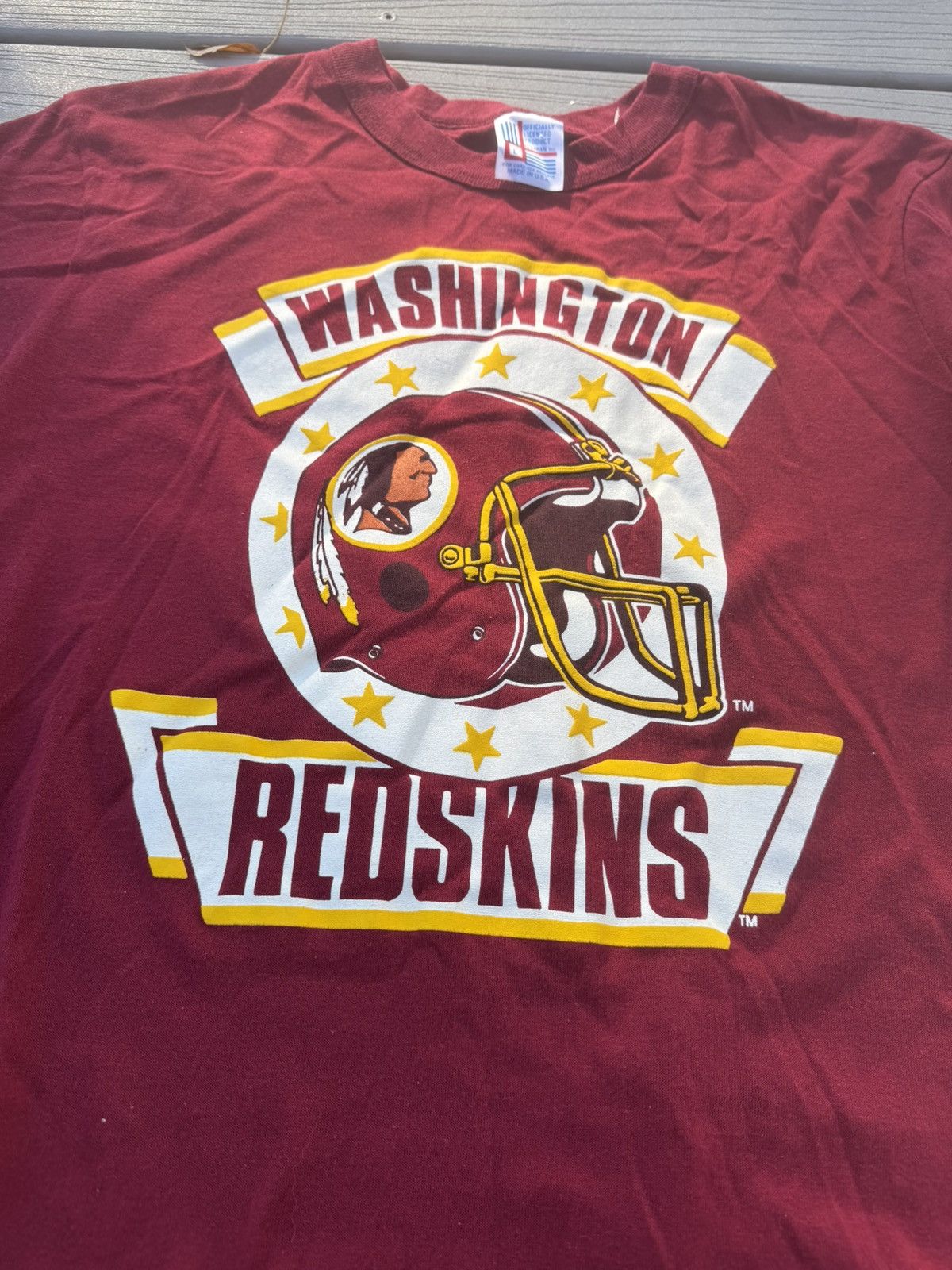 NFL × Vintage Vintage 90s Washington Redskins T-shirt Size US L / EU 52-54 / 3 - 5 Thumbnail