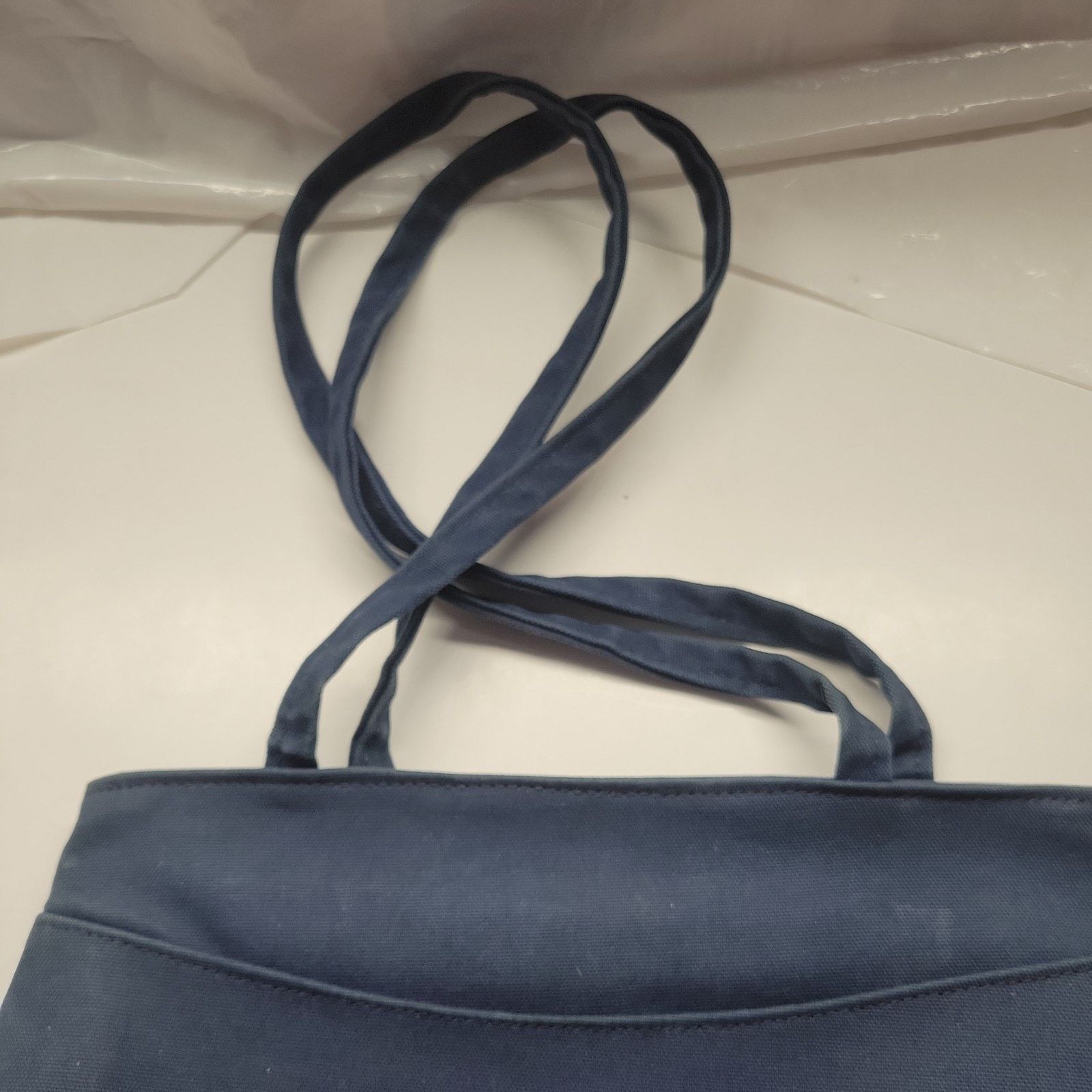 Other Sea Bags Beach Tote Navy Blue Painted Sand Dollars Signed Size ONE SIZE - 4 Thumbnail