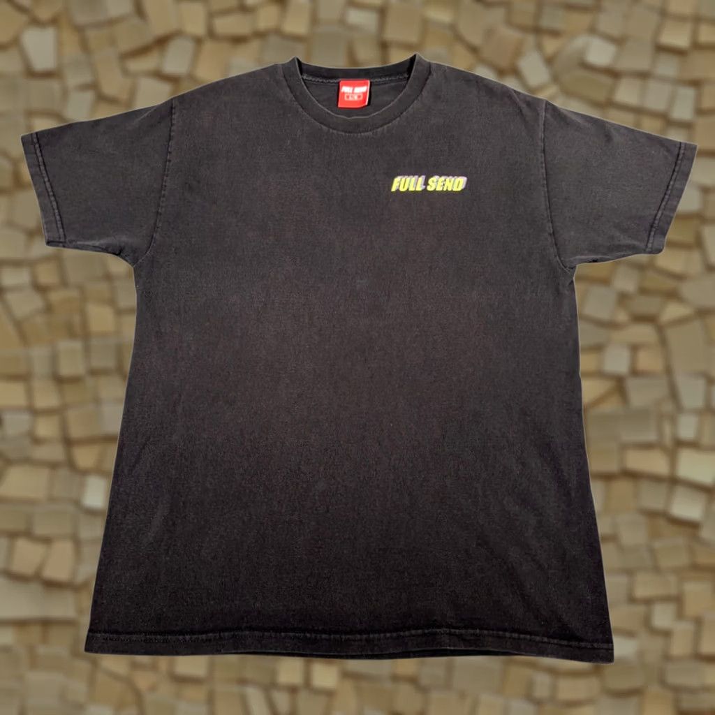 Spell Full Send Shirt Adult LARGE Black Spell Out Logo Colorful Nelk Shirt Mens Large Black Colorful Full Send Logo Graphic Size US L / EU 52-54 / 3 - 1 Thumbnail