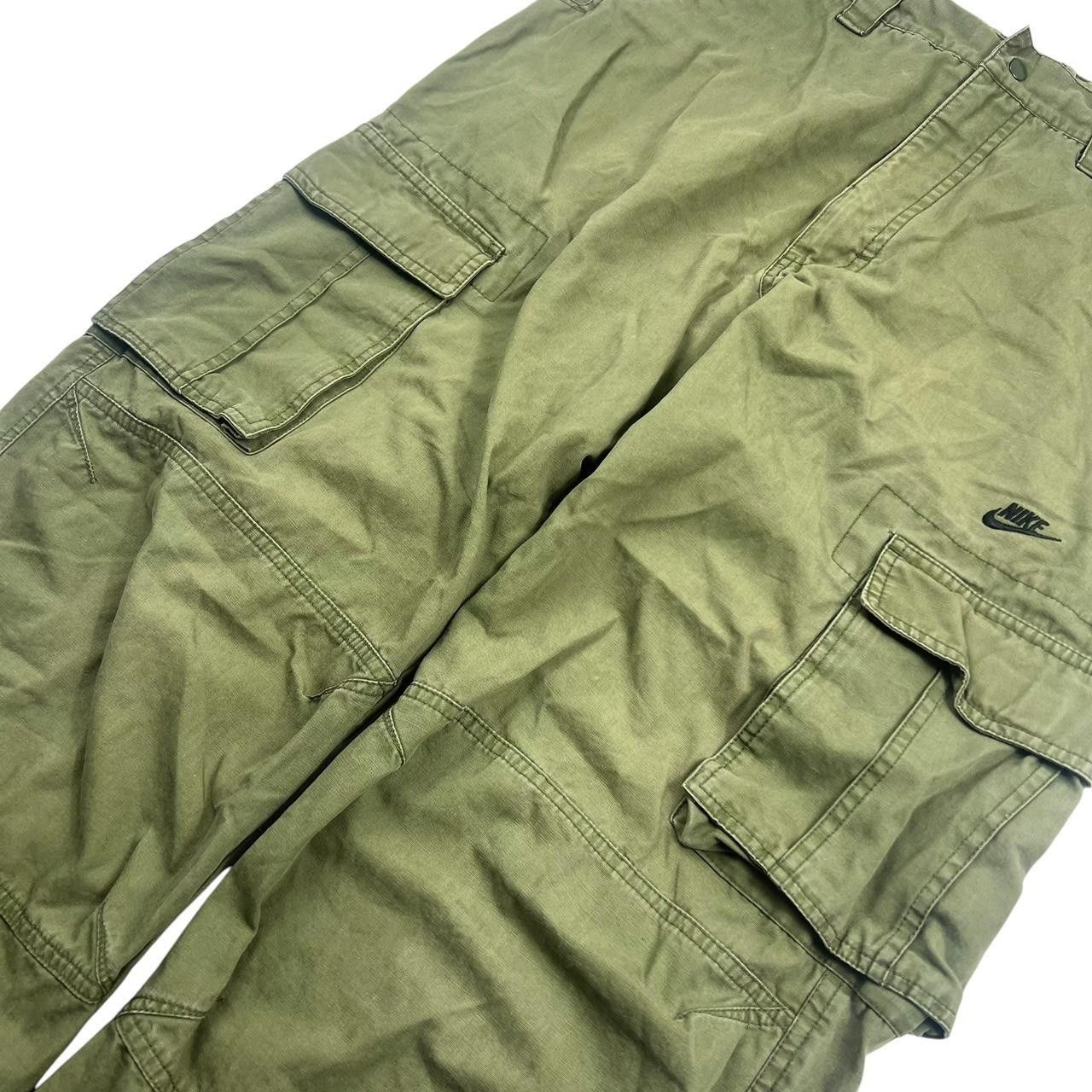 Nike Vintage 2000s Nike Cargo Trousers - Size Medium - Waist: 32 Size US 32 / EU 48 - 4 Thumbnail