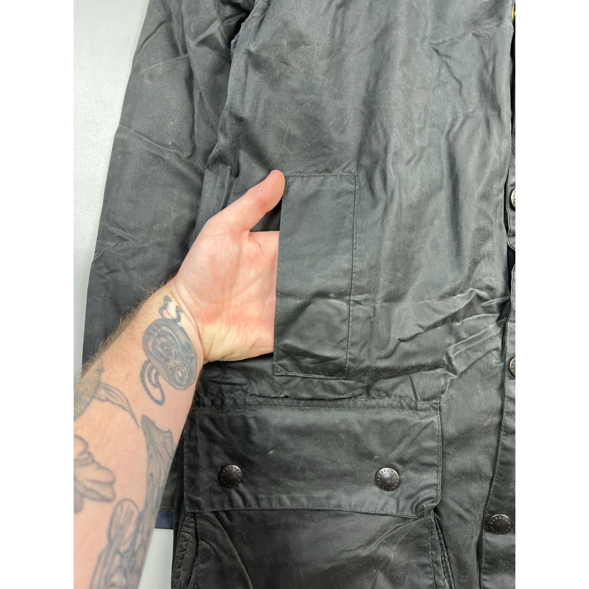 Barbour Barbour Border Vintage Wax Jacket (Y1011) Size US S / EU 44-46 / 1 - 5 Thumbnail
