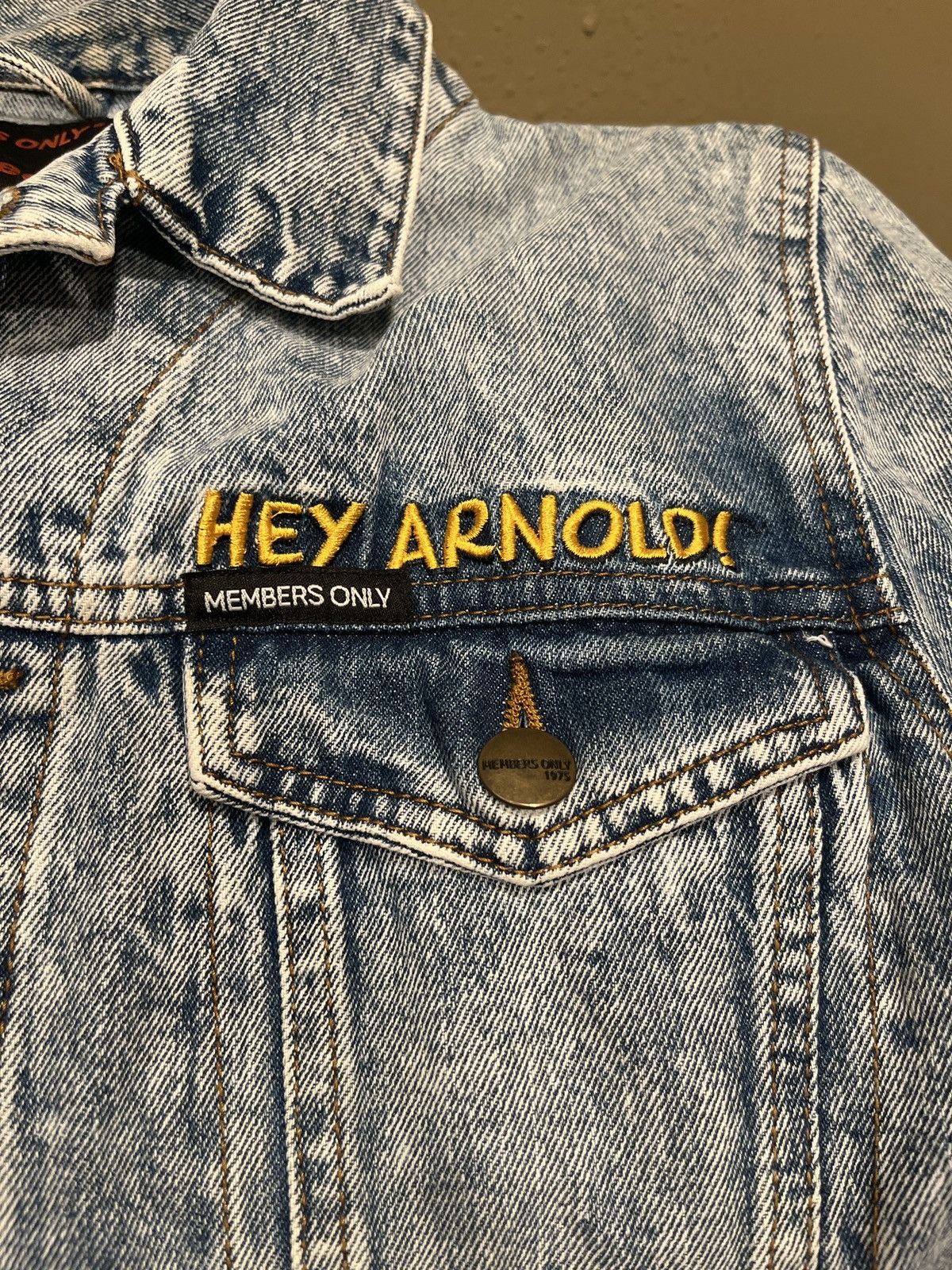 Members Only × Nicole Club Nickelodeon X members only denim jacket “Hey Arnold” Size US S / EU 44-46 / 1 - 3 Thumbnail