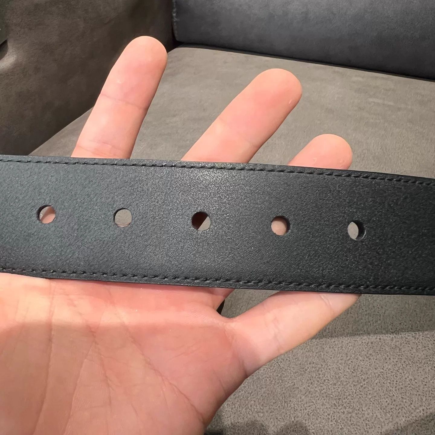Gucci GUCCI Double G embossed pin buckle leather belt new Size ONE SIZE - 3 Thumbnail