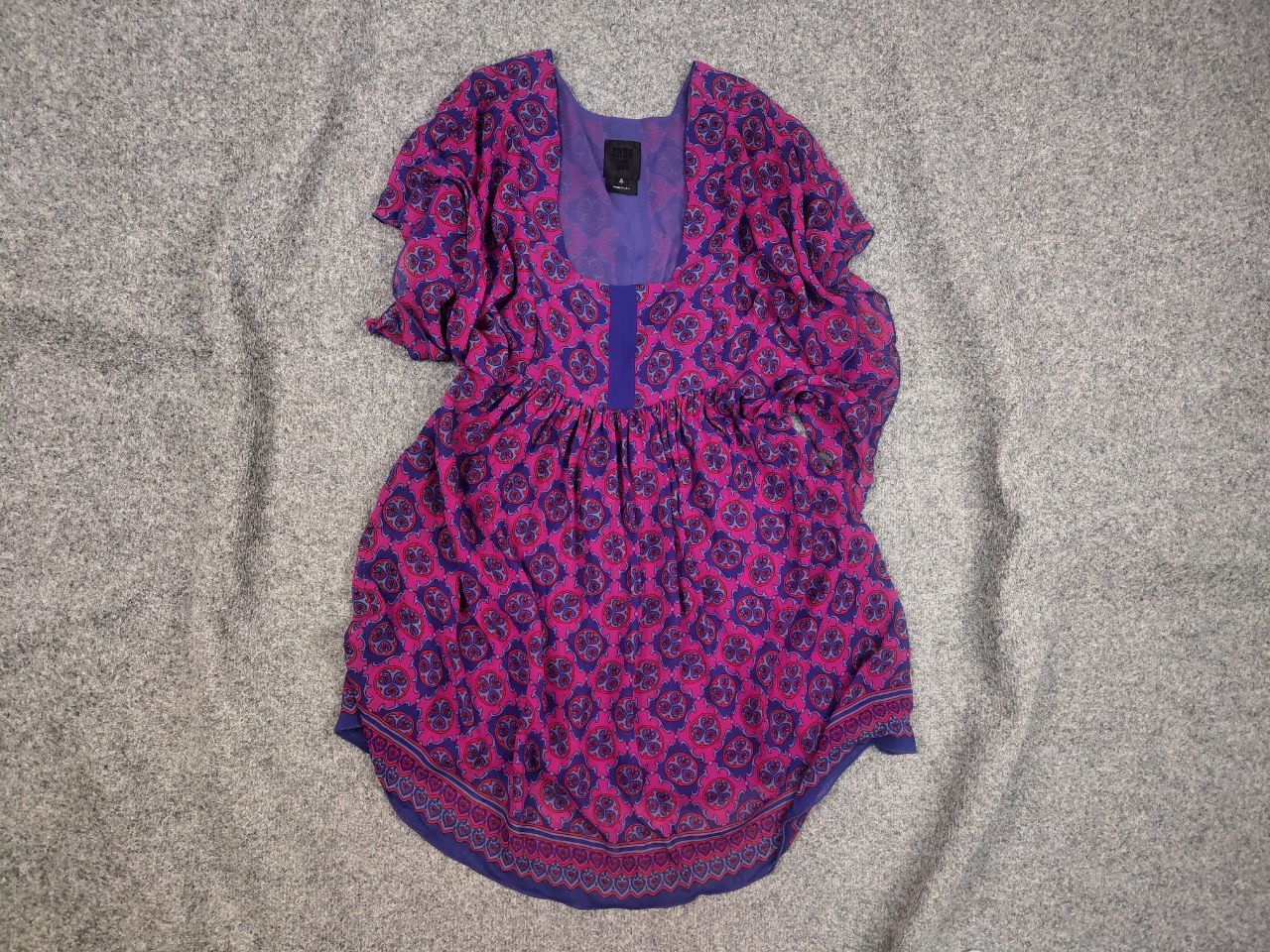 Anna Sui Anna Sui Design Mixed Art Silk Dress dolman sleeve Tunik Size M / US 6-8 / IT 42-44 - 1 Thumbnail