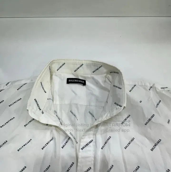 Balenciaga Balenciaga Logo Print Long Sleeve Casual Shirt. Size US M / EU 48-50 / 2 - 1 Thumbnail