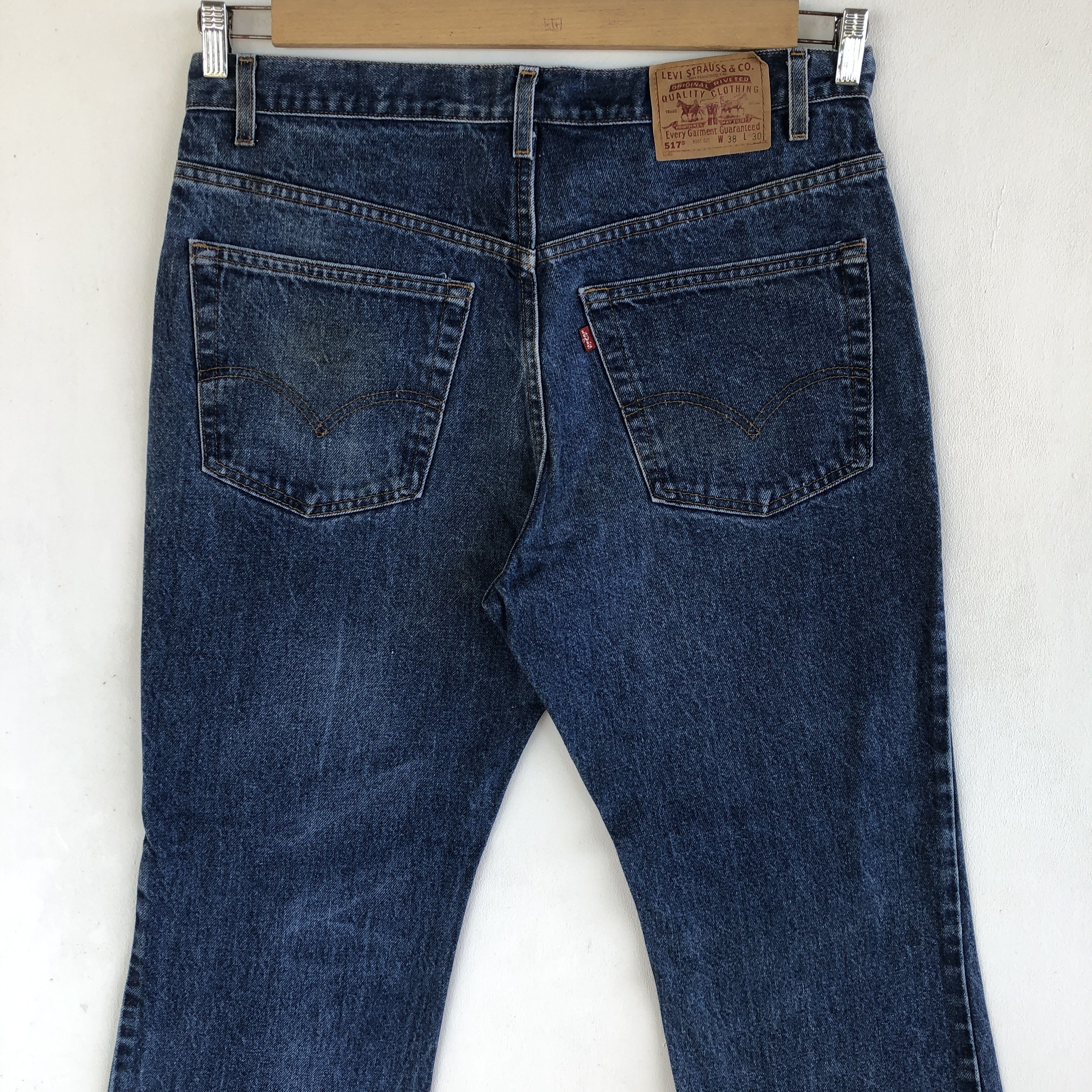 Levi's Vintage Levis Jeans Wide Leg Levis 517 Denim Flare Pants Size US 34 / EU 50 - 4 Thumbnail